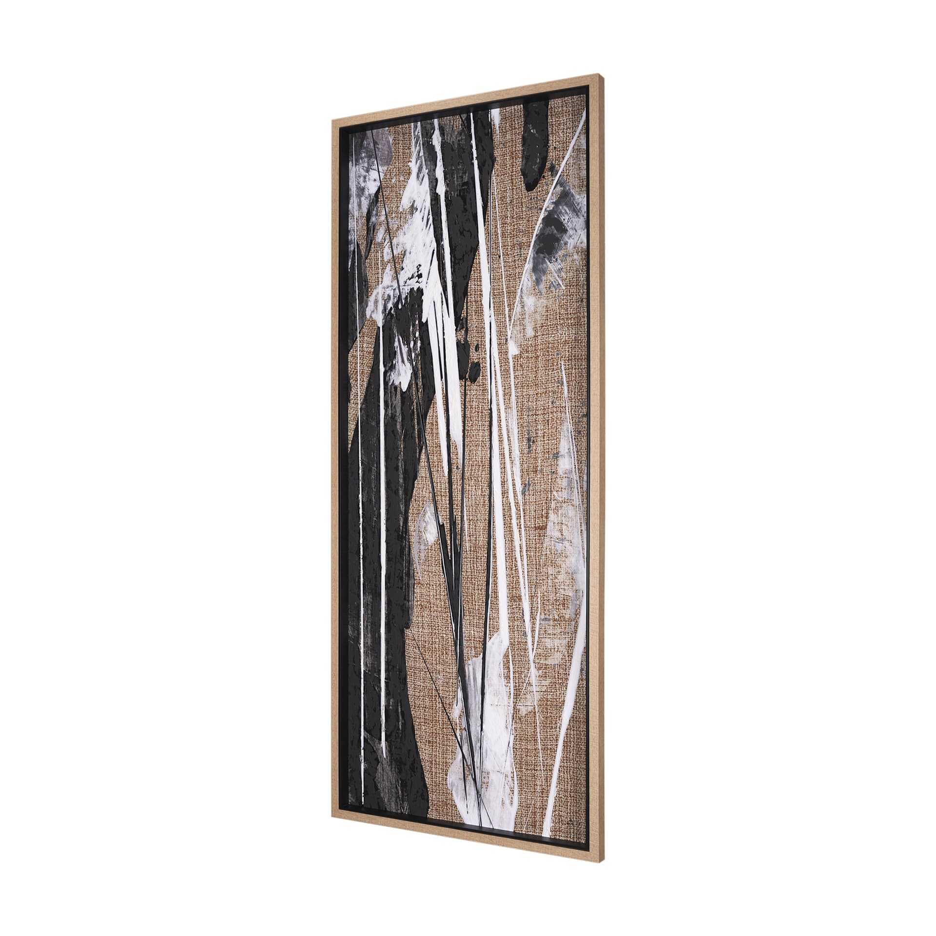 Meshy III by Mercana Studio a Hand Embellished Textured Framed Art Print — product photograph
