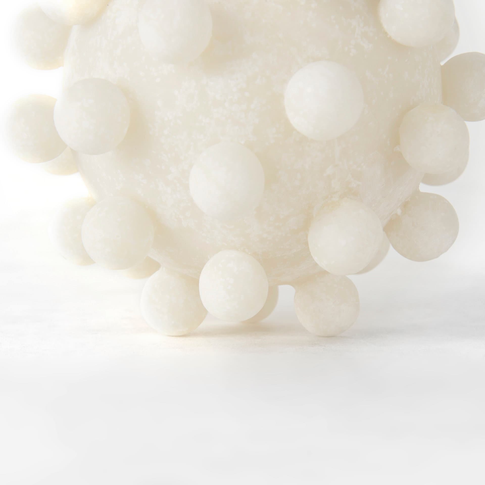 Malo 4.7L x 4.7W x 4.7H Cream Resin Small Sphere Decorative Object — product photograph