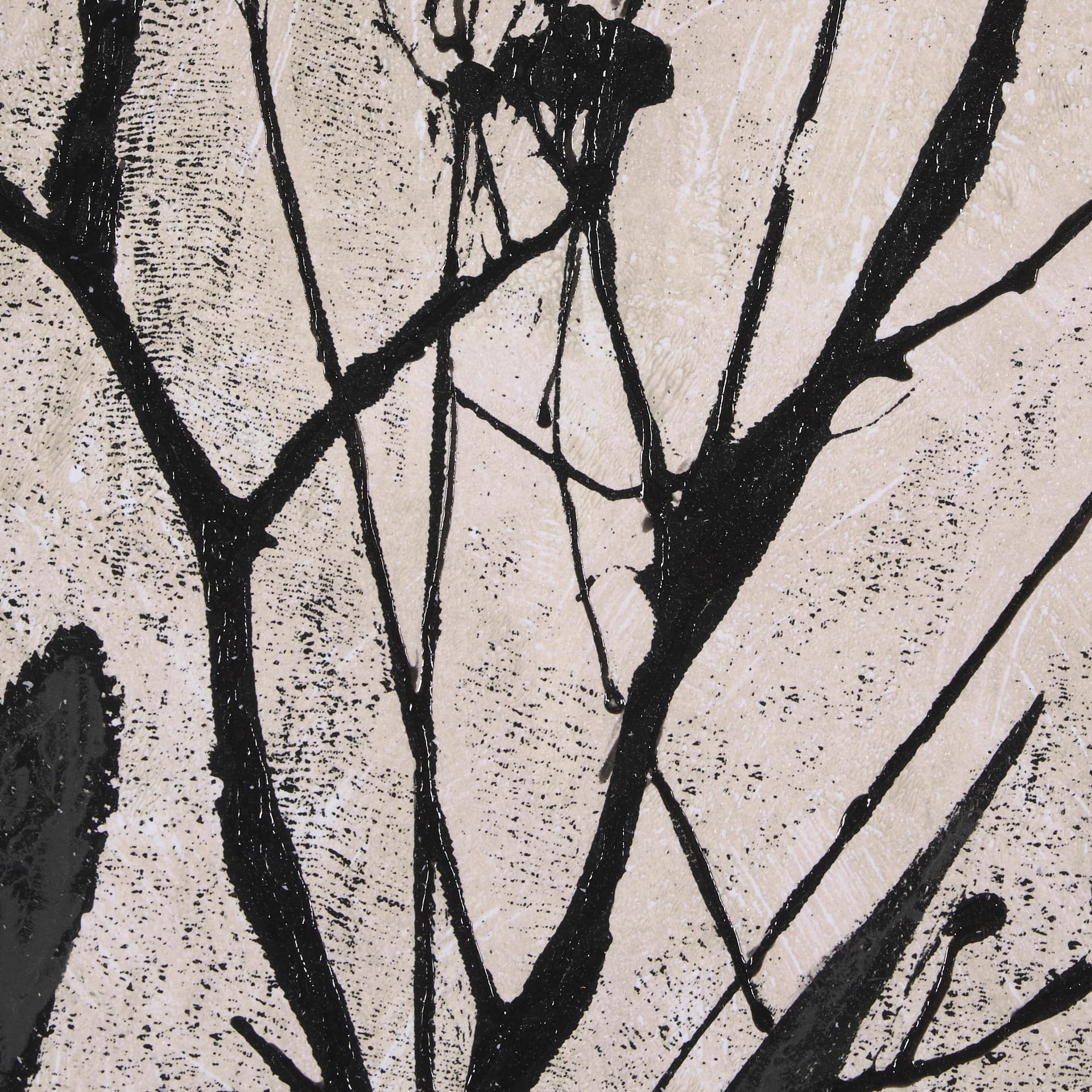 Etched Silouette II by Mercana Studio a Hand Embellished Textured Framed Art Print — product photograph