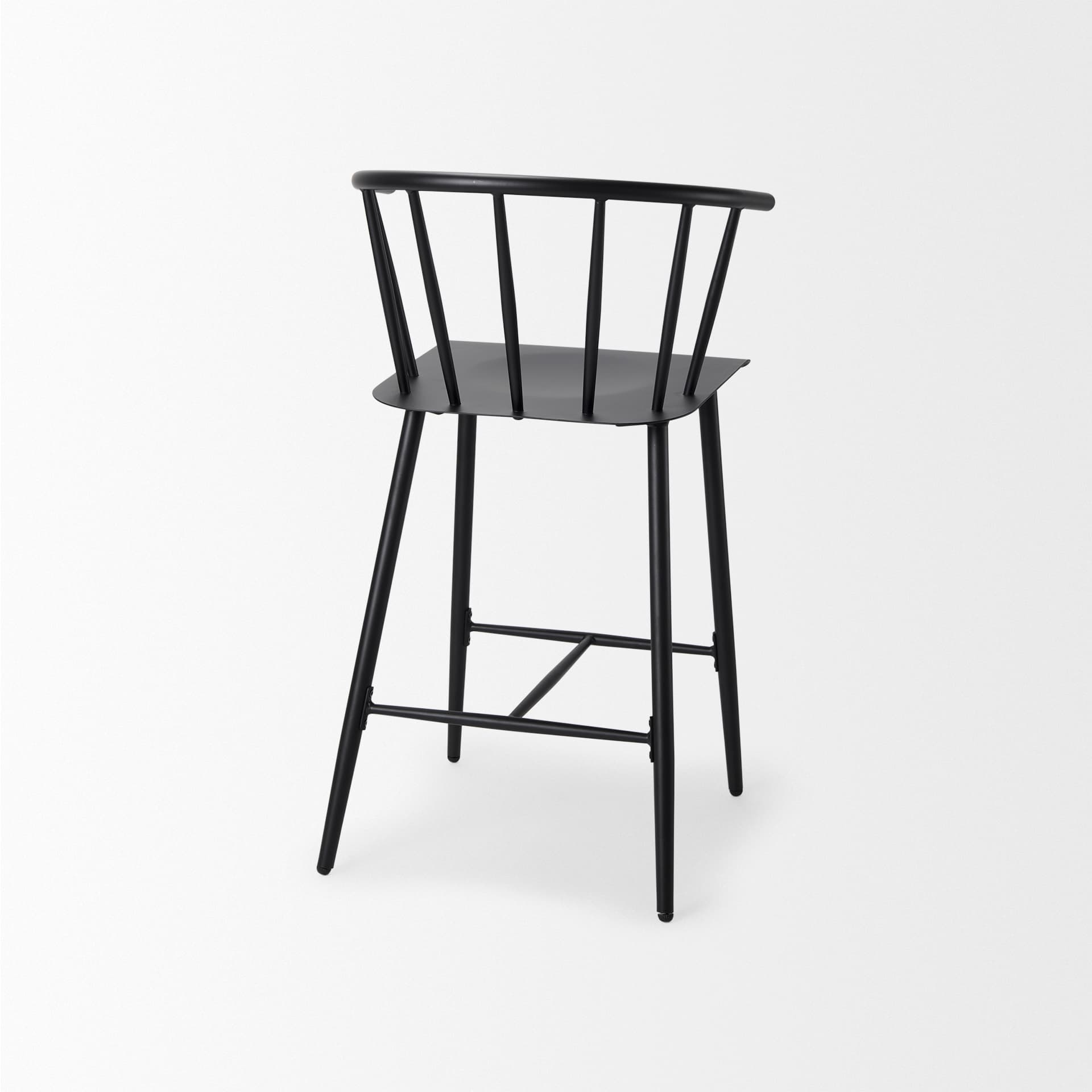 Colin Backless 38.2in Seat Counter Stool | Black Metal — product photograph