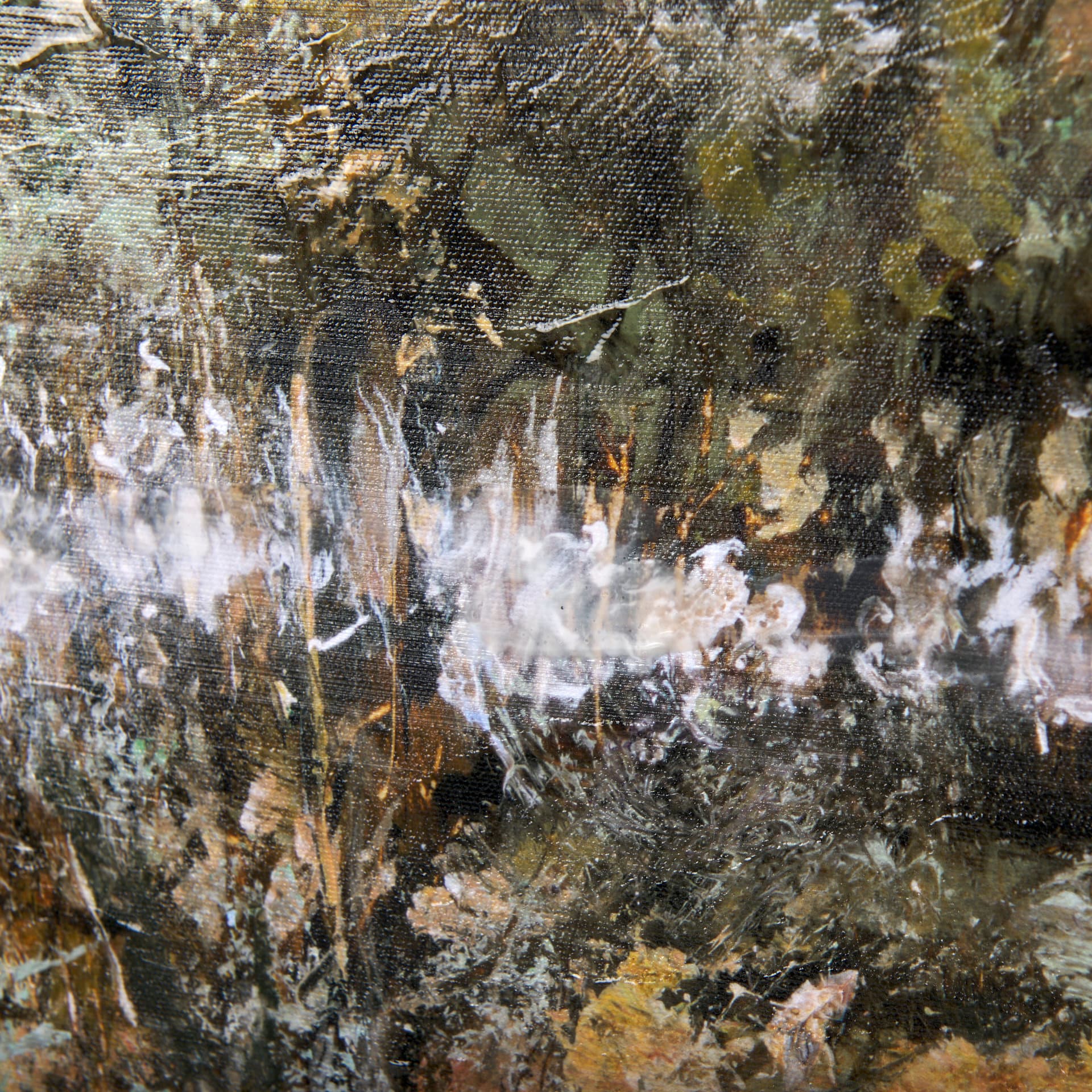 River Valley by Mercana Studio a Hand Embellished Textured Framed Canvas — product photograph