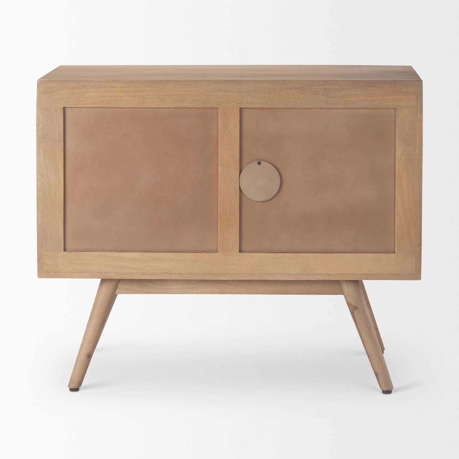 Sable 37.0L x 17.0W x 30.5H Light Brown Wood Accent Cabinet — product photograph
