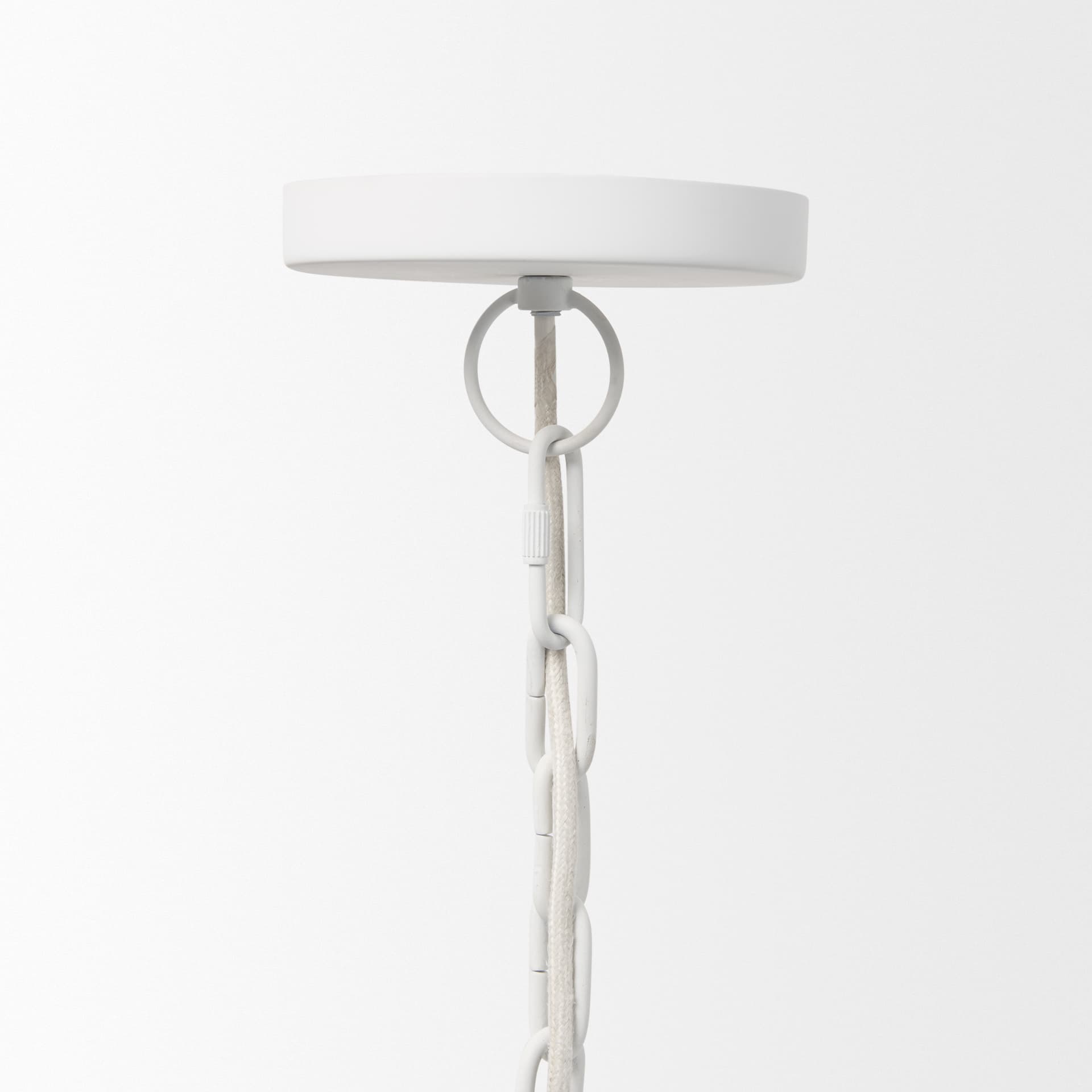 Doma 24" Round White Dome Pendant Light — product photograph