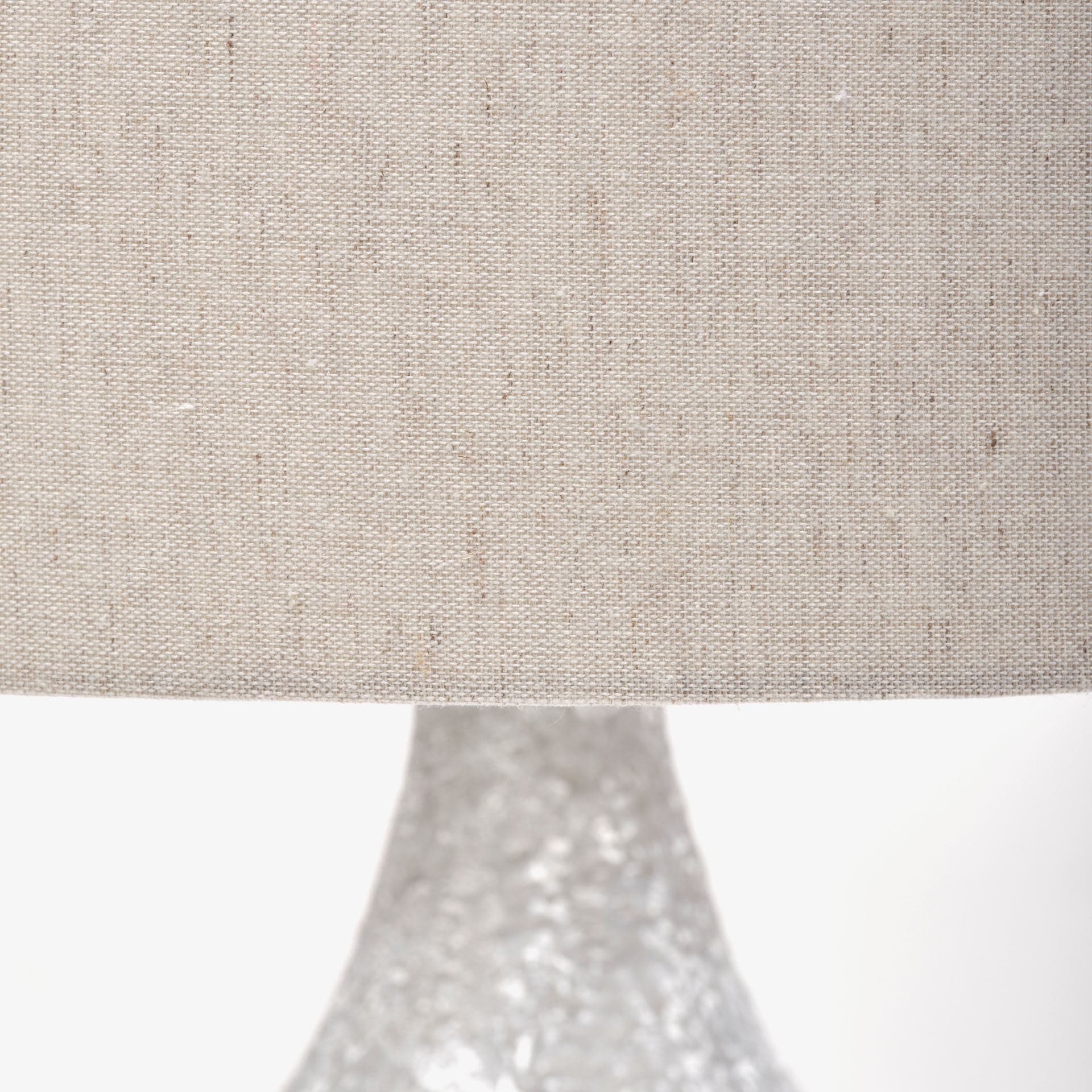 Harlan (30.5"H) Beige-Toned Fabric Shade Gray Concrete Base Table Lamp — product photograph