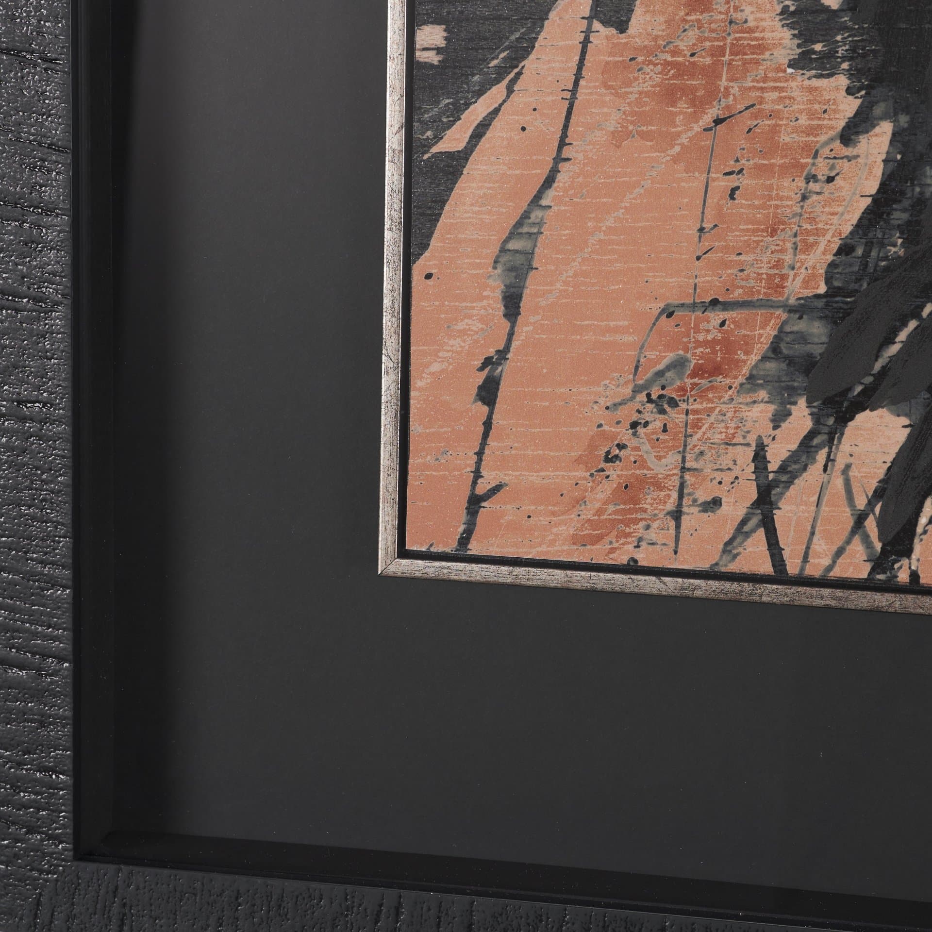 Tones of Sienna II (Set of 2) by Mercana Studio Hand-Embellished Framed Artwork Matted under Glass — product photograph