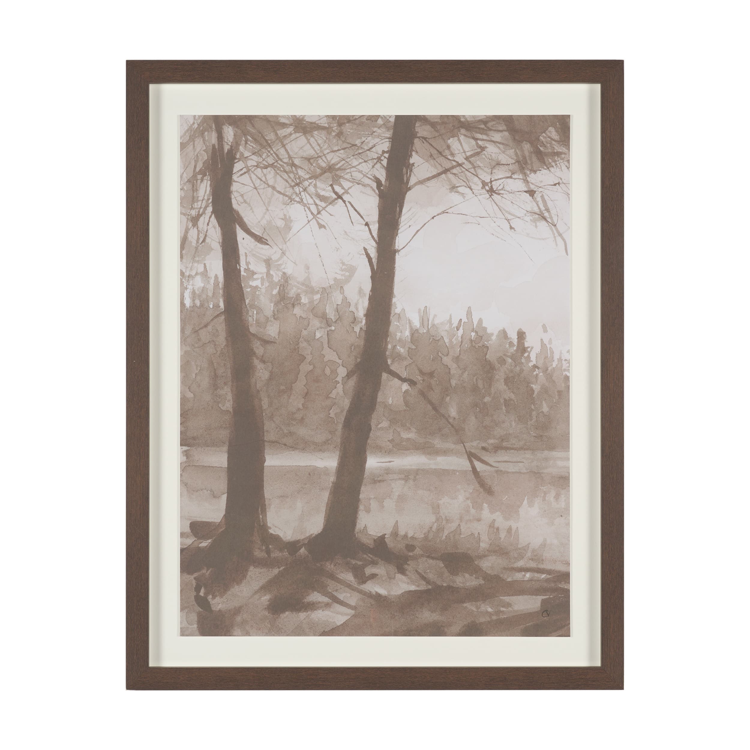 Timber Light I by Mercana Studio Framed Artwork Matted under Glass — product photograph