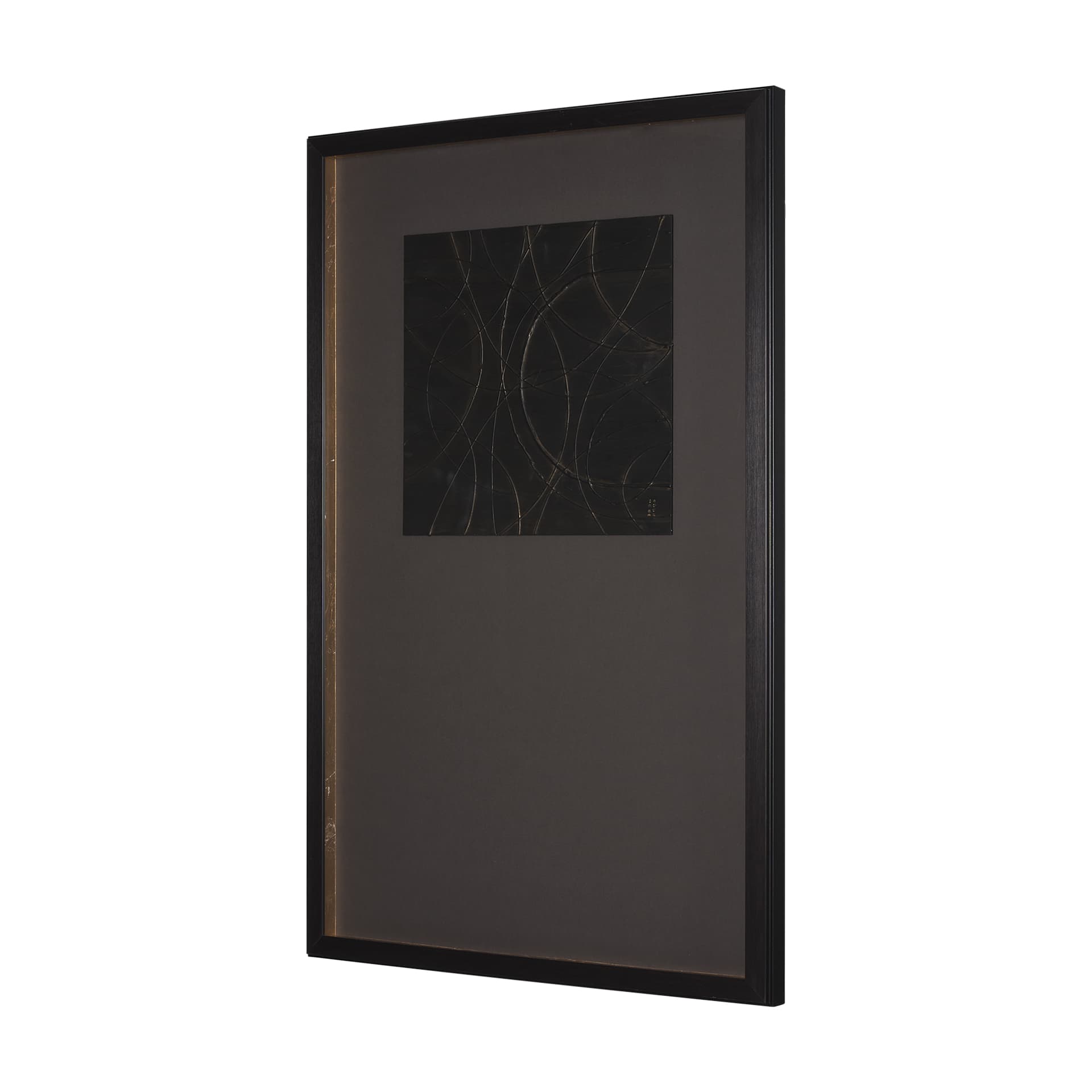 Bronze Meandera by Studio M a handmade Original Framed Artwork under Glass — product photograph