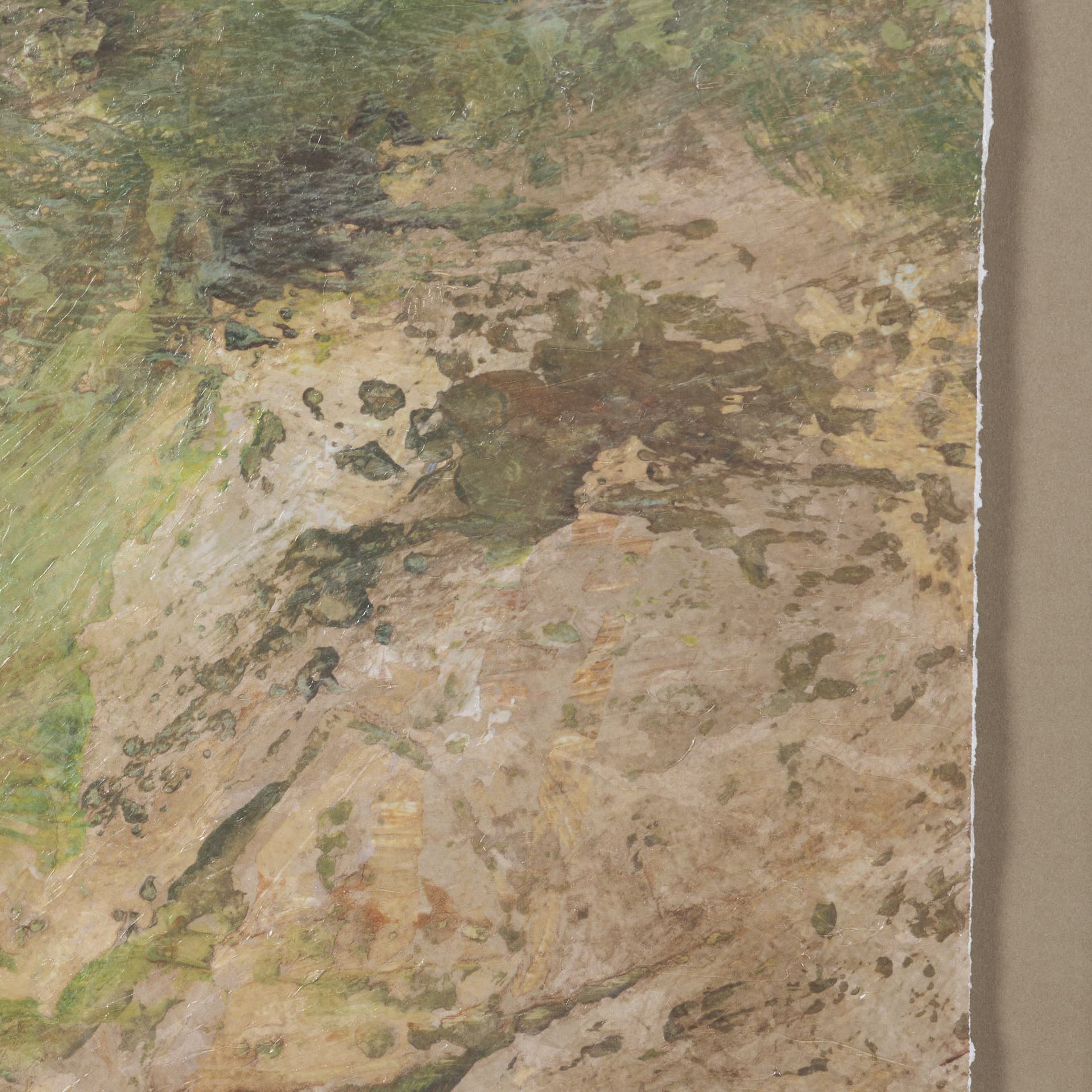 Amber Horizon III by Mercana Studio Textured Framed Artwork Matted under Glass — product photograph