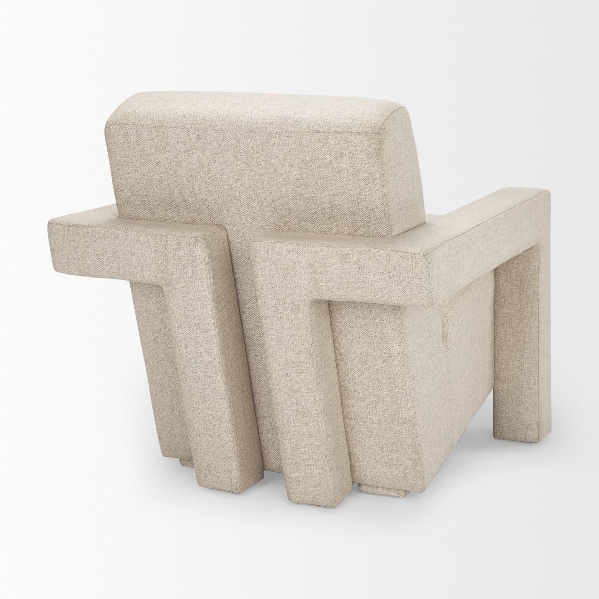 Sovereign Oatmeal Fully Upholstered Accent Chair — product photograph