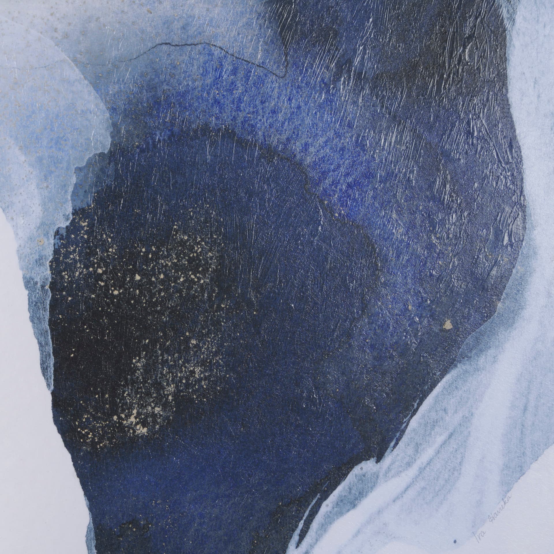 New Beginnings by Ira Havuka a Hand Embellished Framed Art Print Matted under Glass — product photograph