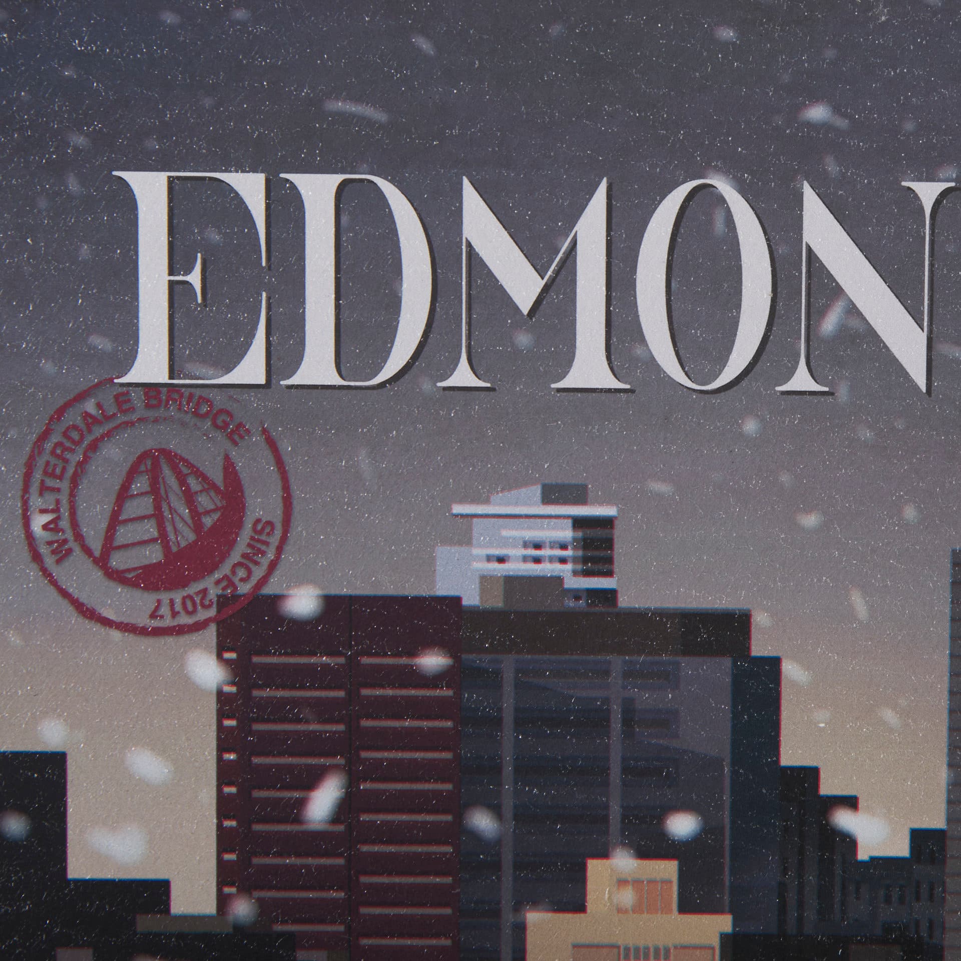 Edmonton Go Canada (SM) by Mercana Studio a Hand Embellished Decograph Framed Art Print — product photograph