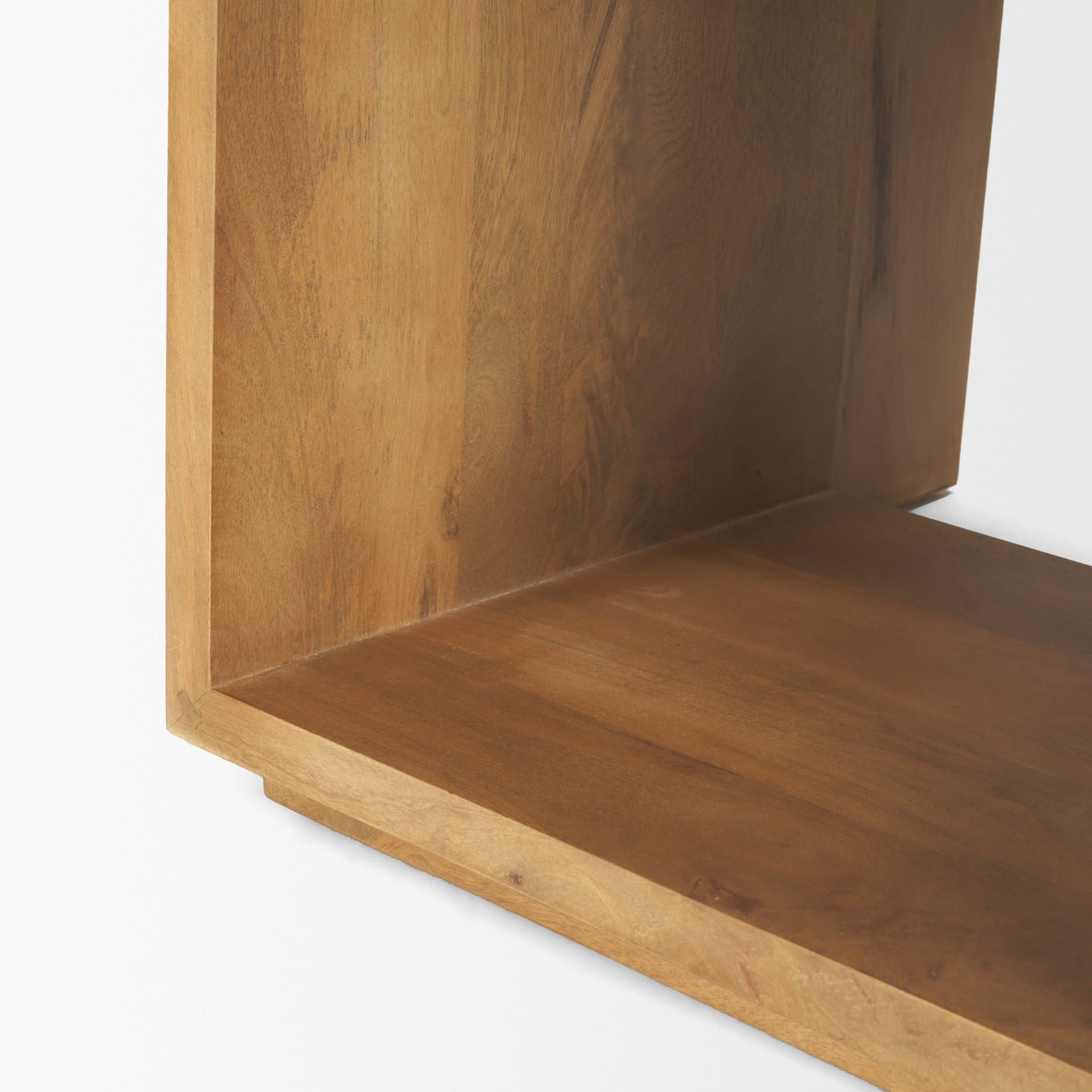 Alanna 22.0L x 15.0W x 22.0H Set of 2 Brown Wood Nesting Accent Tables — product photograph