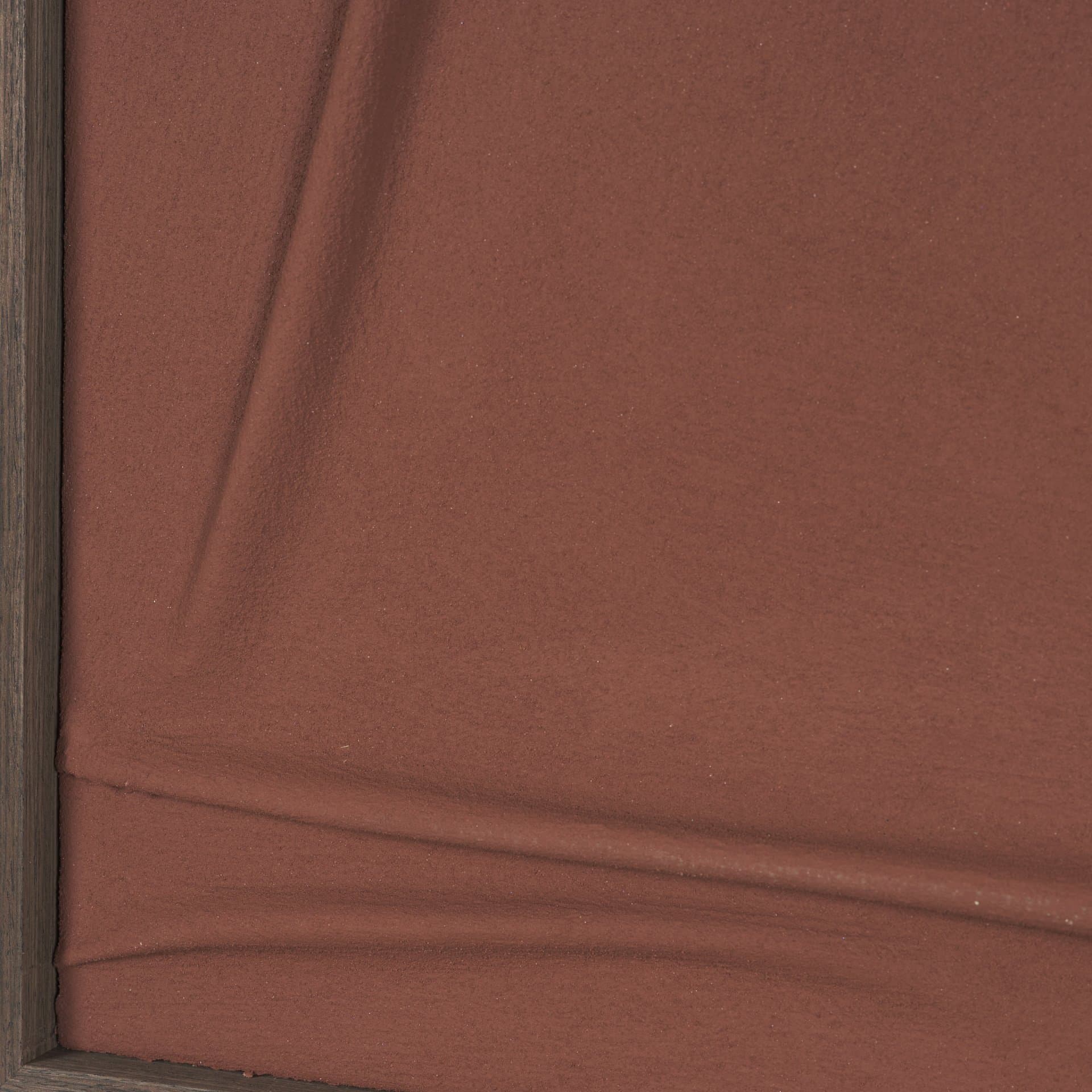 Drape I Rust Fabric Dimensional Framed Art — product photograph