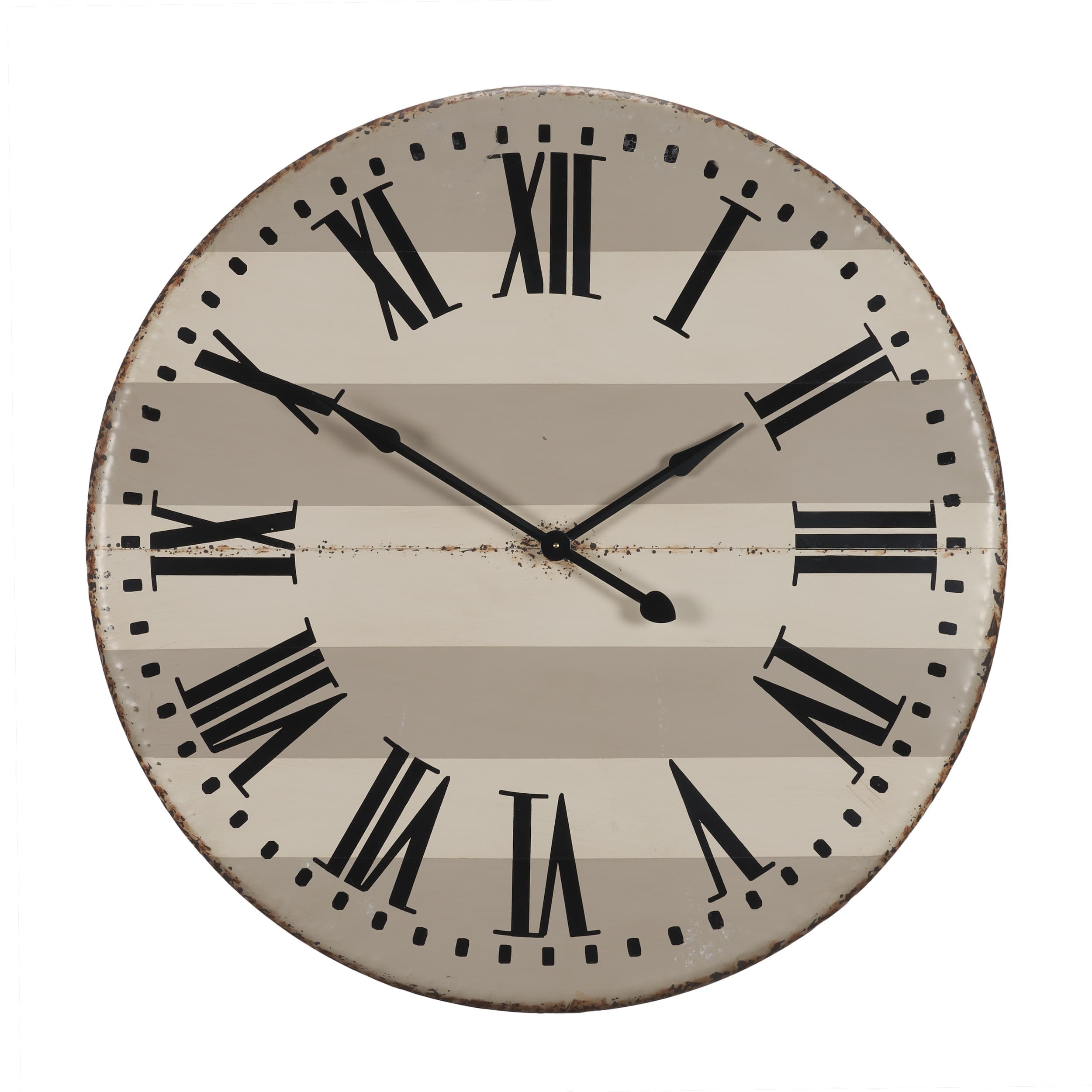 Belton 41.5" Round Oversize Farmhouse Wall Clock — product photograph