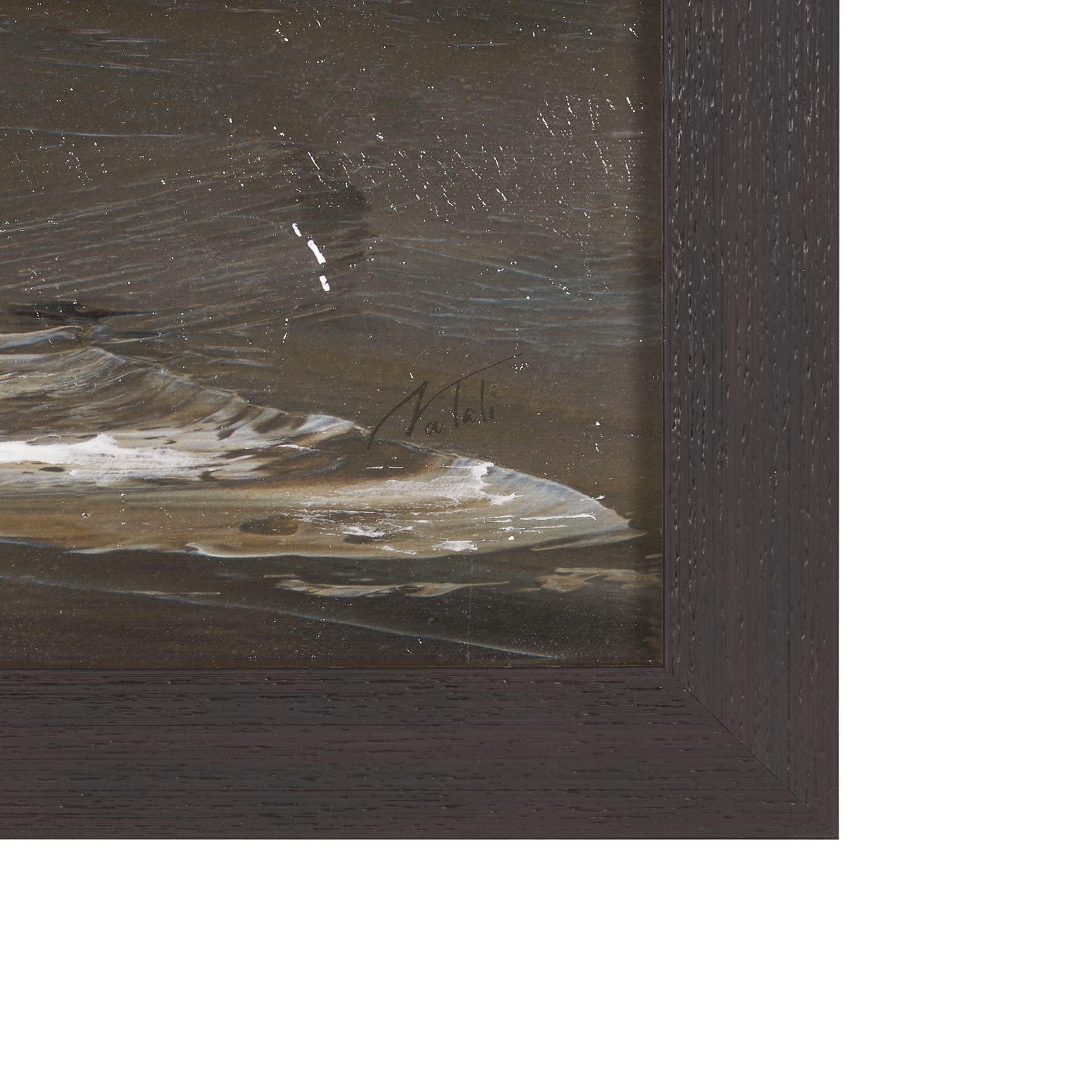 Grey Day II by Mercana Studio a Hand Embellished Textured Framed Canvas — product photograph