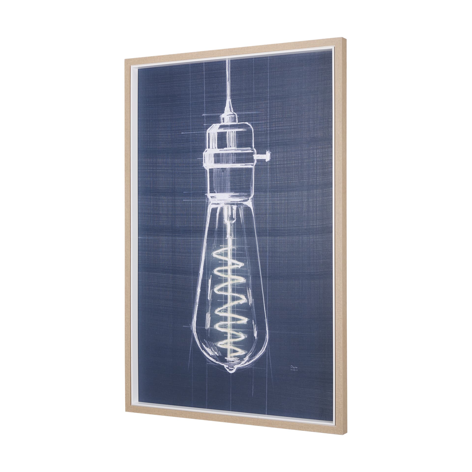 Bright Idea I by Mercana Studio a Hand Embellished Textured Framed Art Print — product photograph