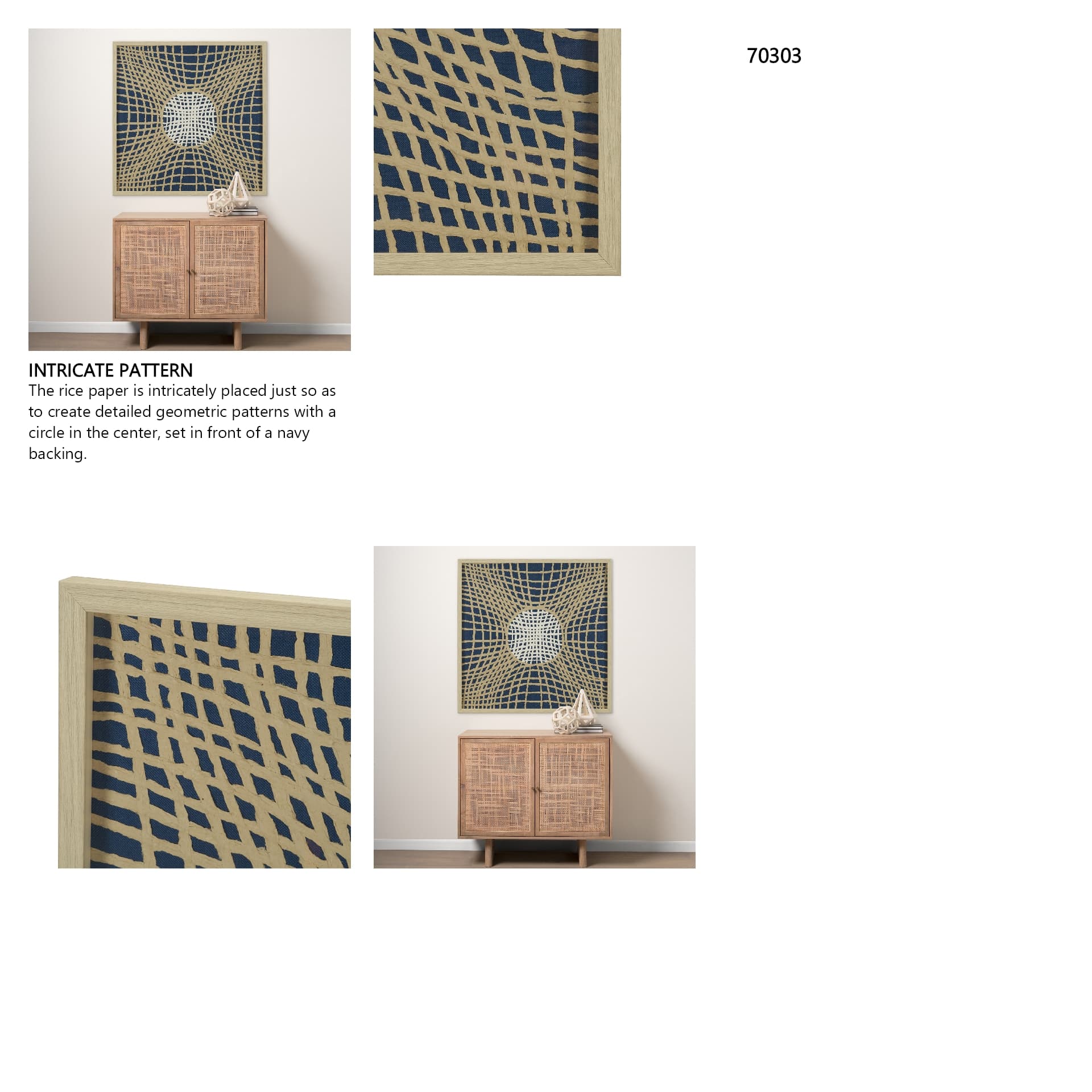Geometric Papercuts — in a styled room