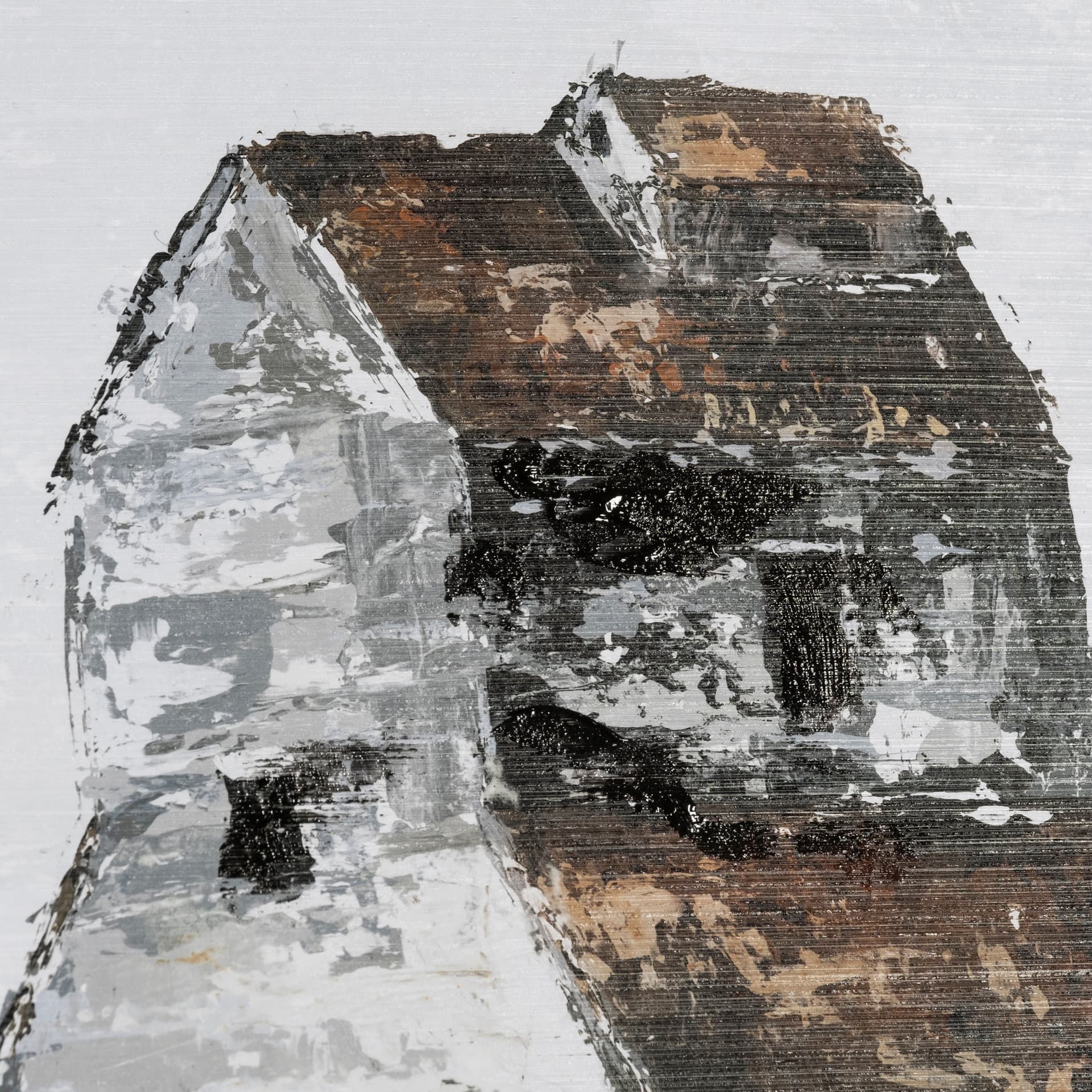 Abandoned Grain Elevator II by Mercana Studio Hand Embelished Framed Art Print Matted under Glass — product photograph