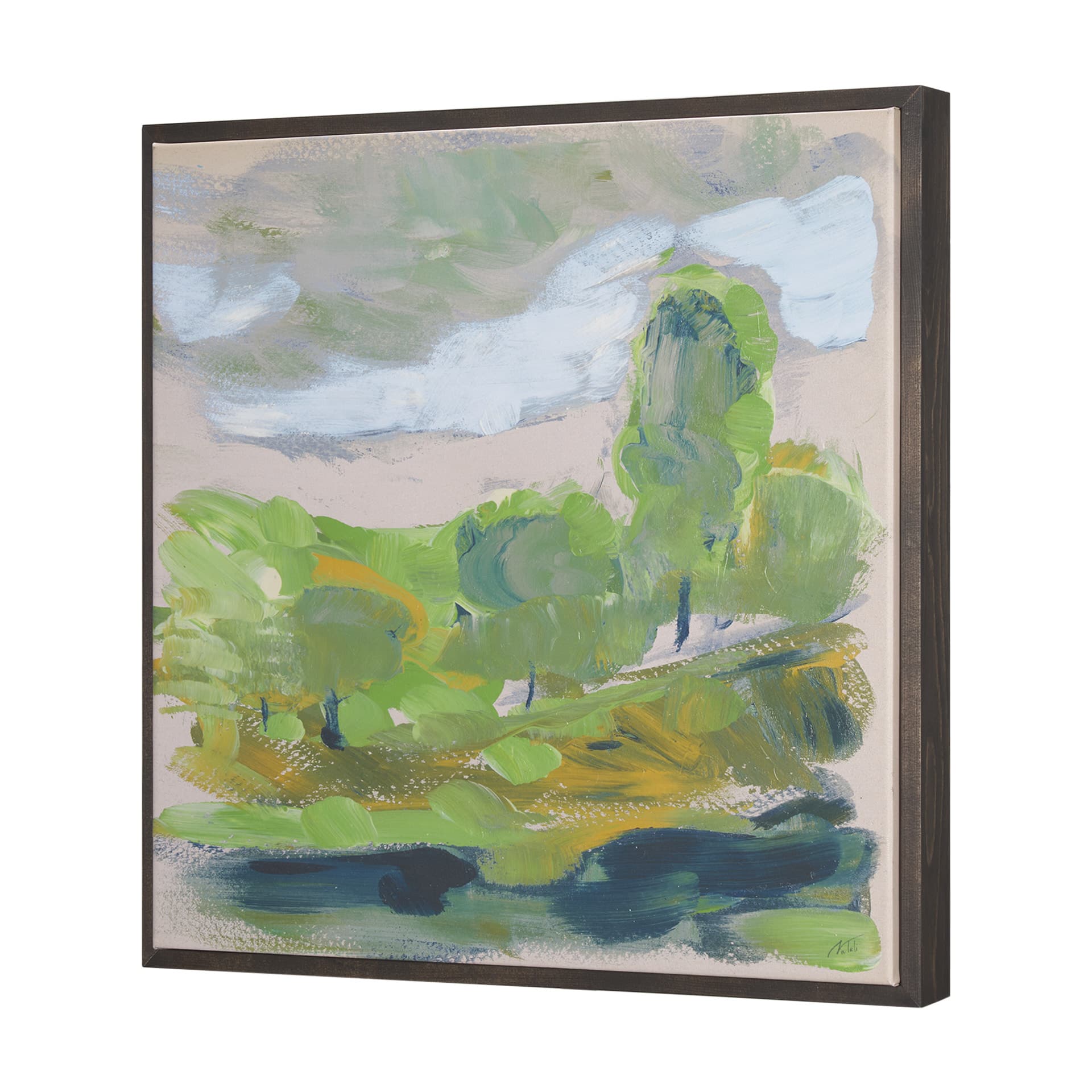 Vibrant View IV by Mercana Studio a Hand Embellished Textured Canvas — product photograph