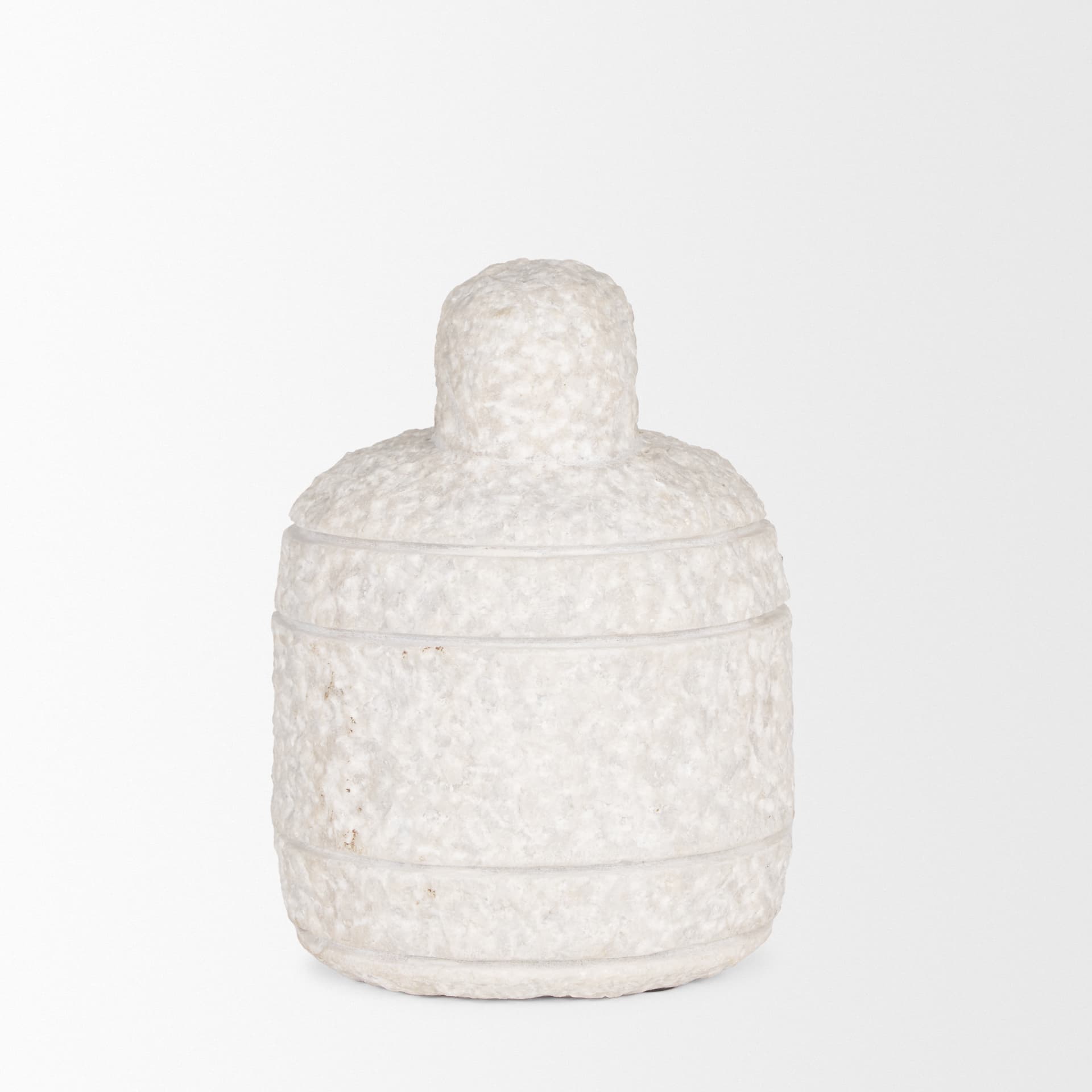 Irina Small White Marble Door Stopper — product photograph