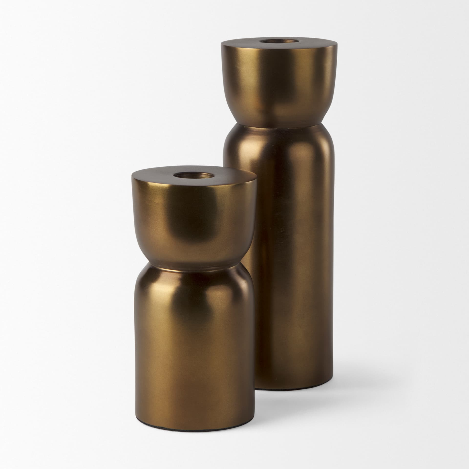 Malta Aluminum Candle Holder Small — product photograph