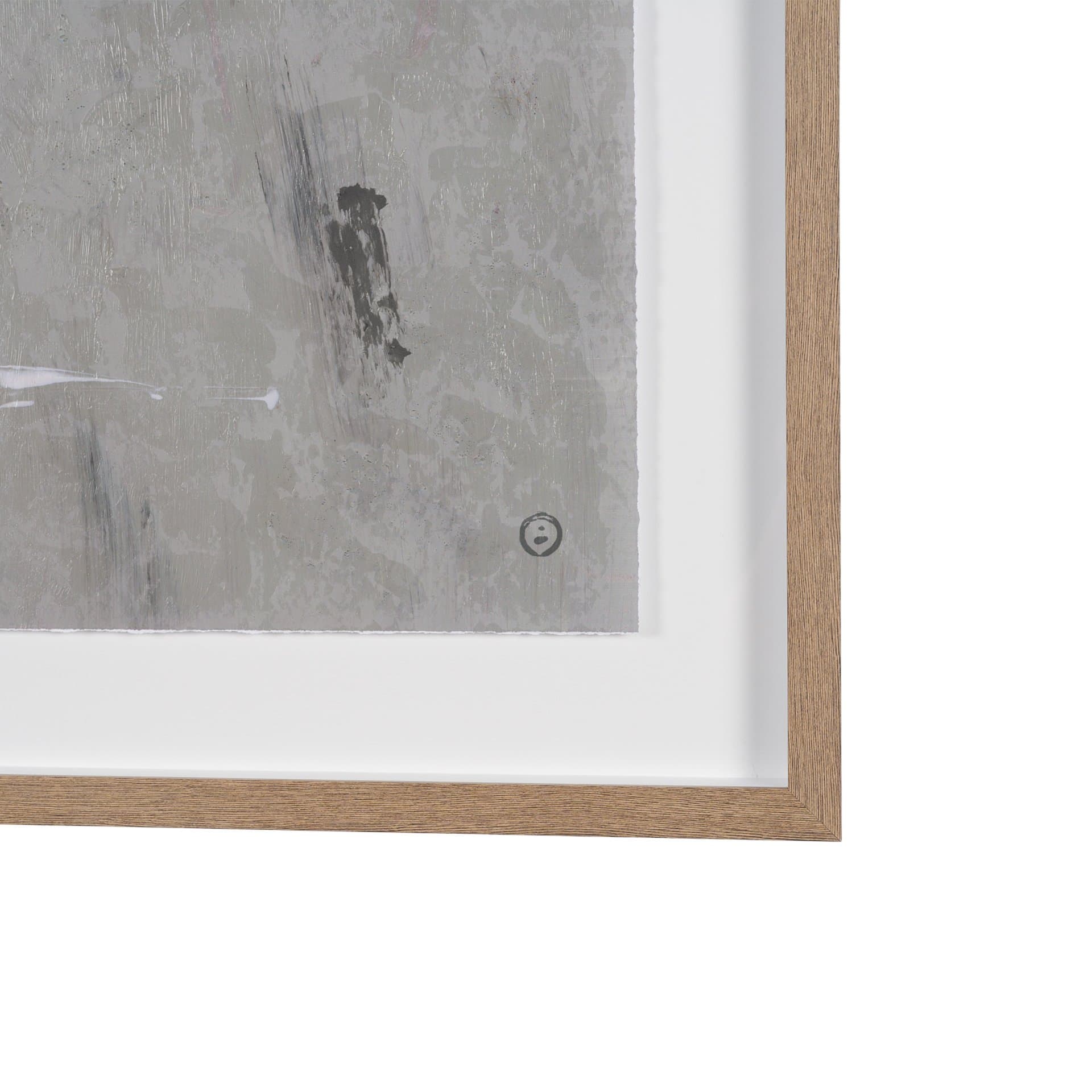 Mental Crossfire IV by Mercana Studio Hand-Embellished Textured Framed Artwork Matted under Glass — product photograph