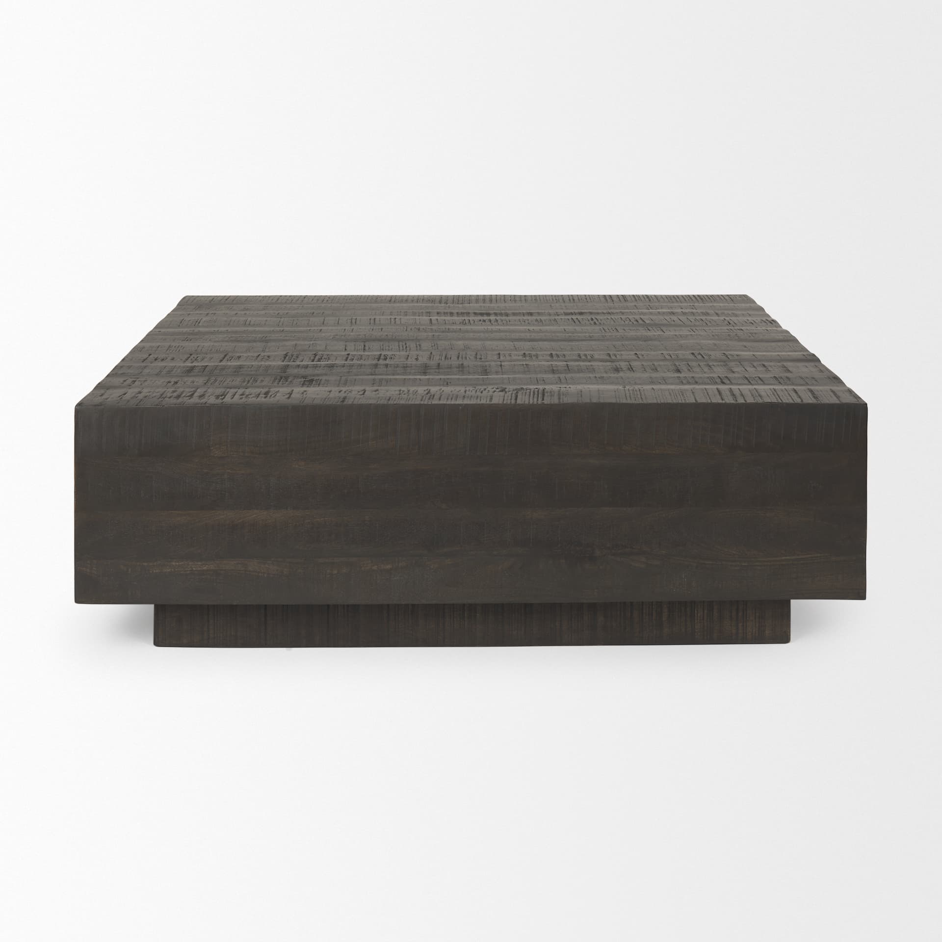 Hayden Dark Brown Wood Square Coffee Table — product photograph