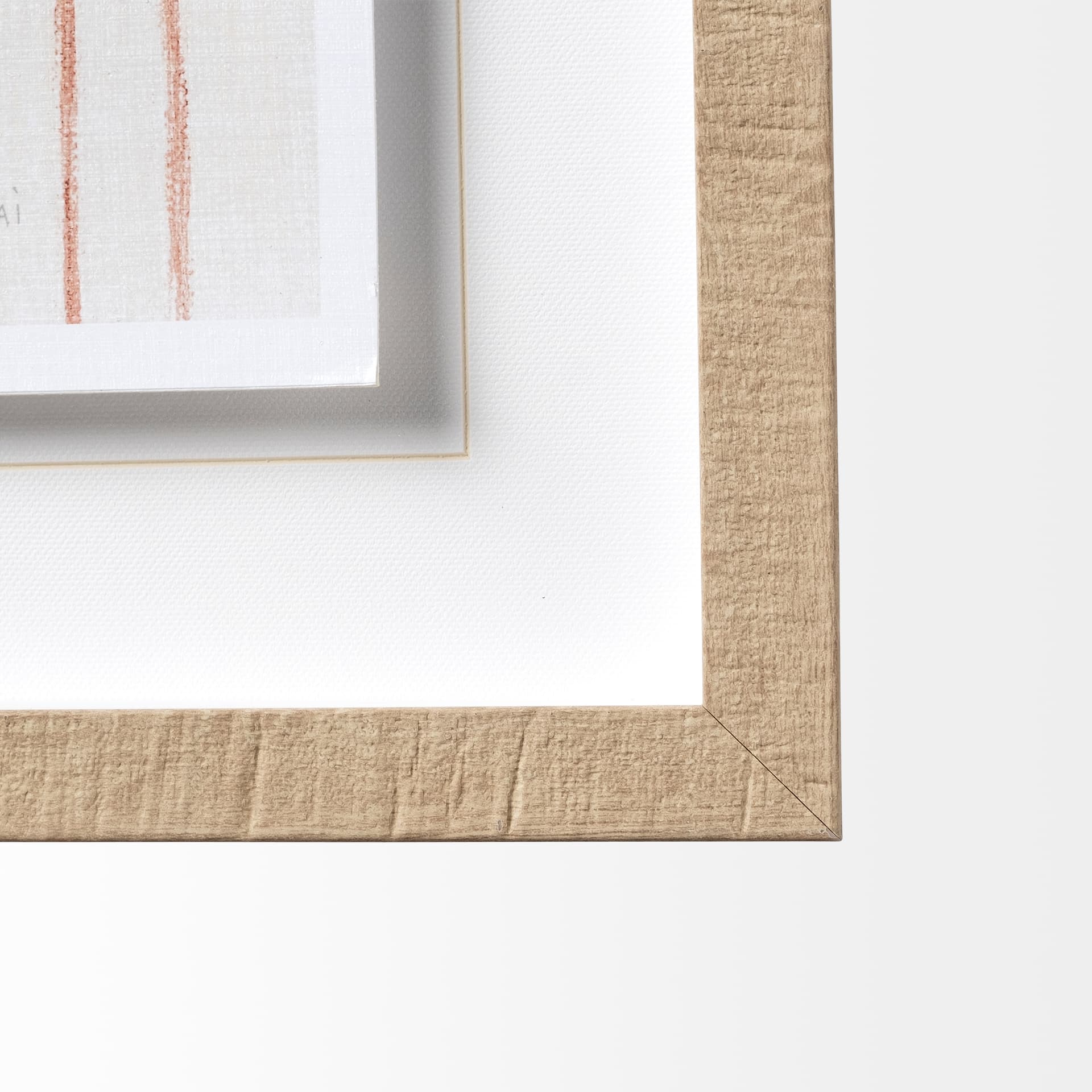 Floursack Kitchen I by Mercana Studio Hand Embellished Textured Framed Art Print Matted under Glass — product photograph