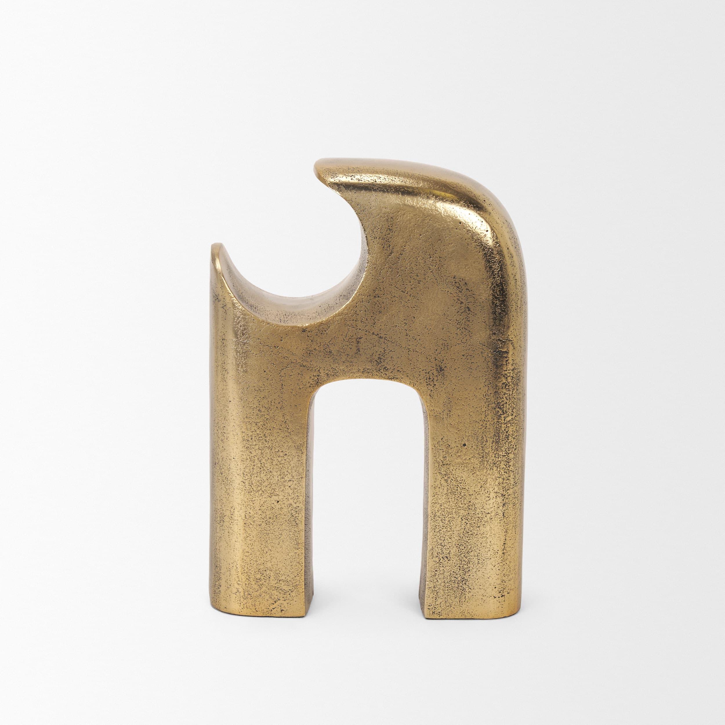 Renni Antiqued Brass Small Decorative Sculpture — product photograph