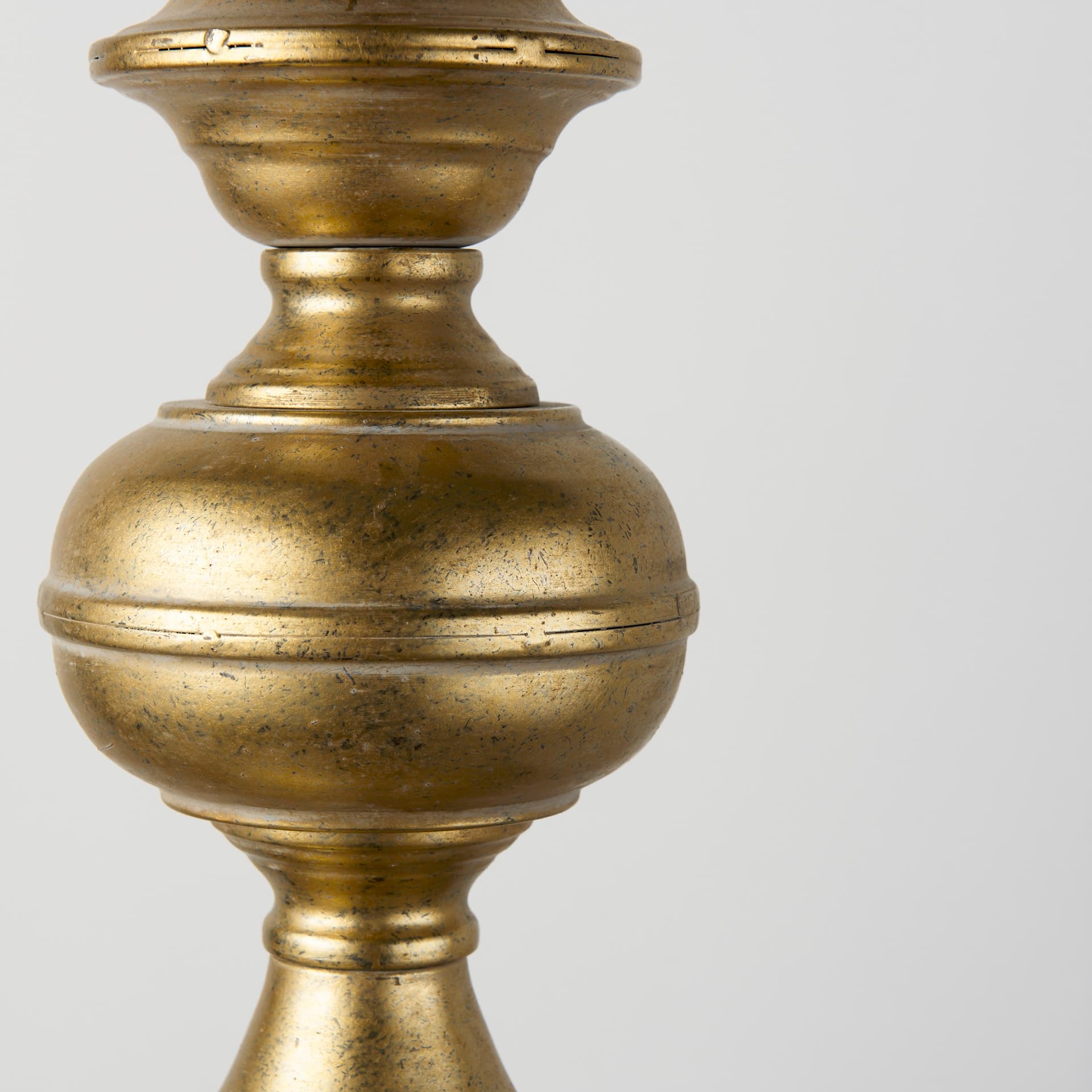Capsa 17x29 Antique Gold and Silver Toned Metal Dome Pendant Light — product photograph