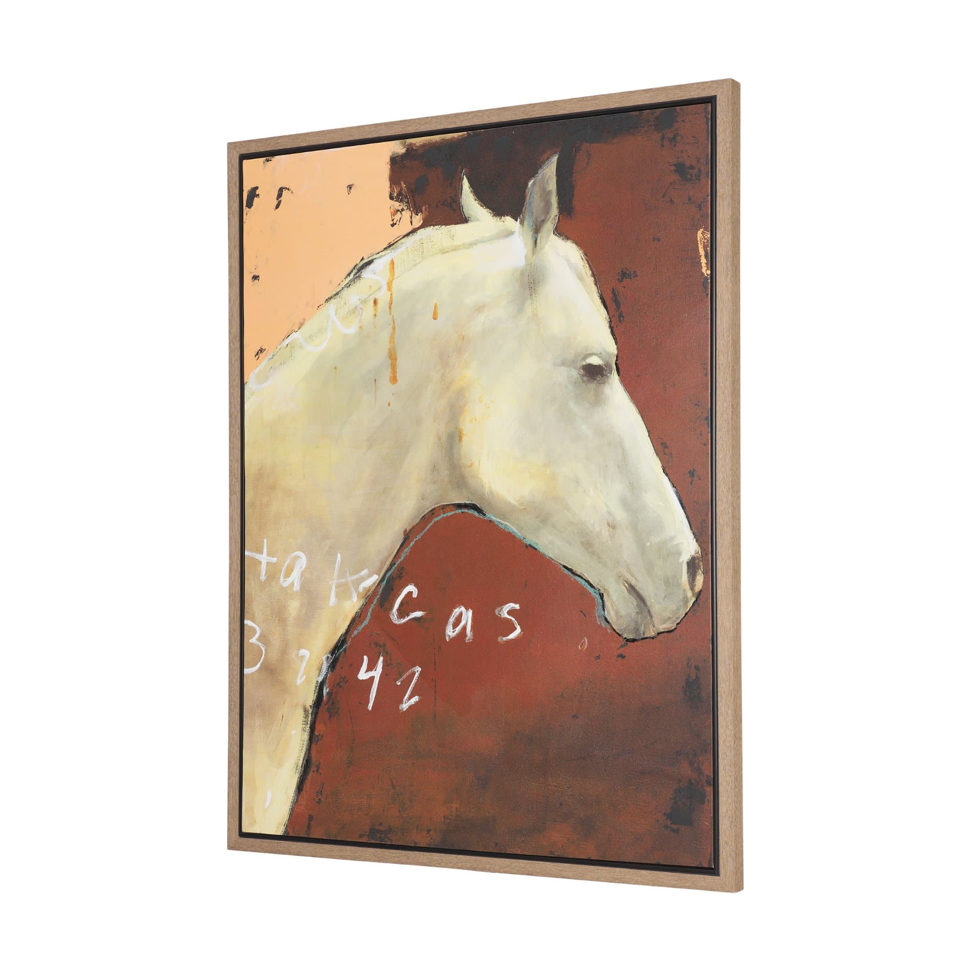Wisdom by Sarah Helser Hand-Embellished Textured Framed Canvas Artwork — product photograph