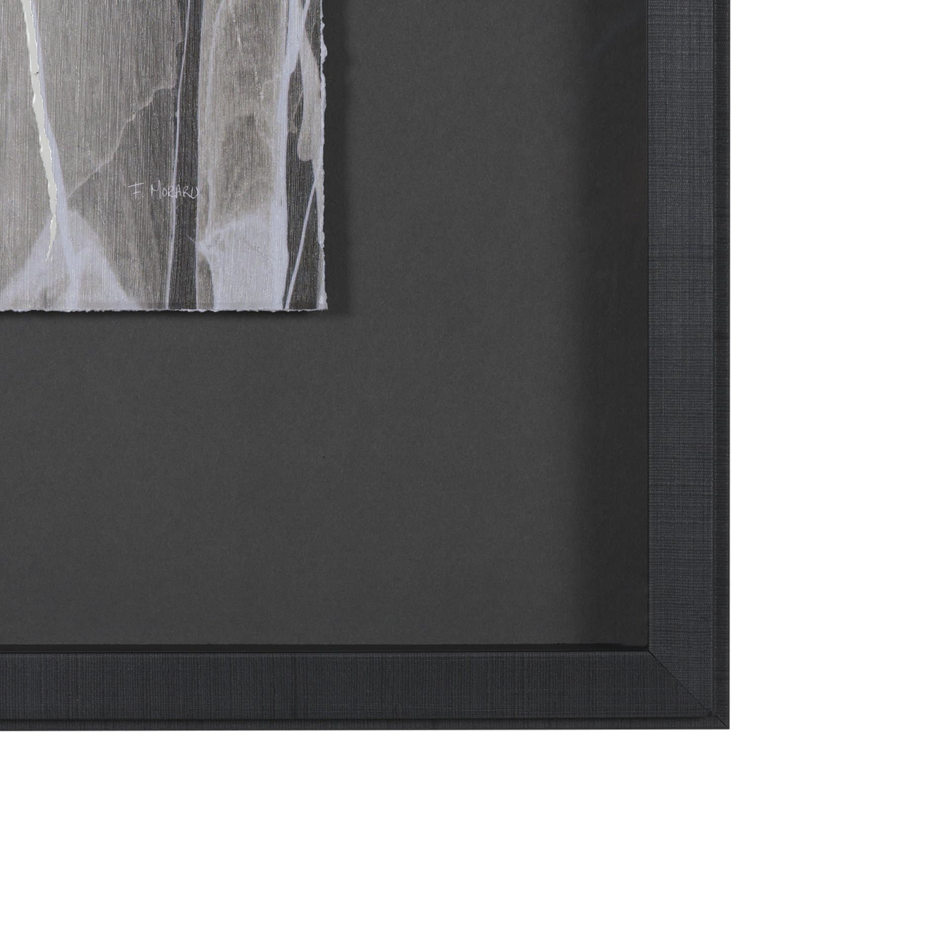 Stratum I by Natalia Boychenko-Tariq Hand-Embellished Textured Framed Artwork Matted under Glass — product photograph