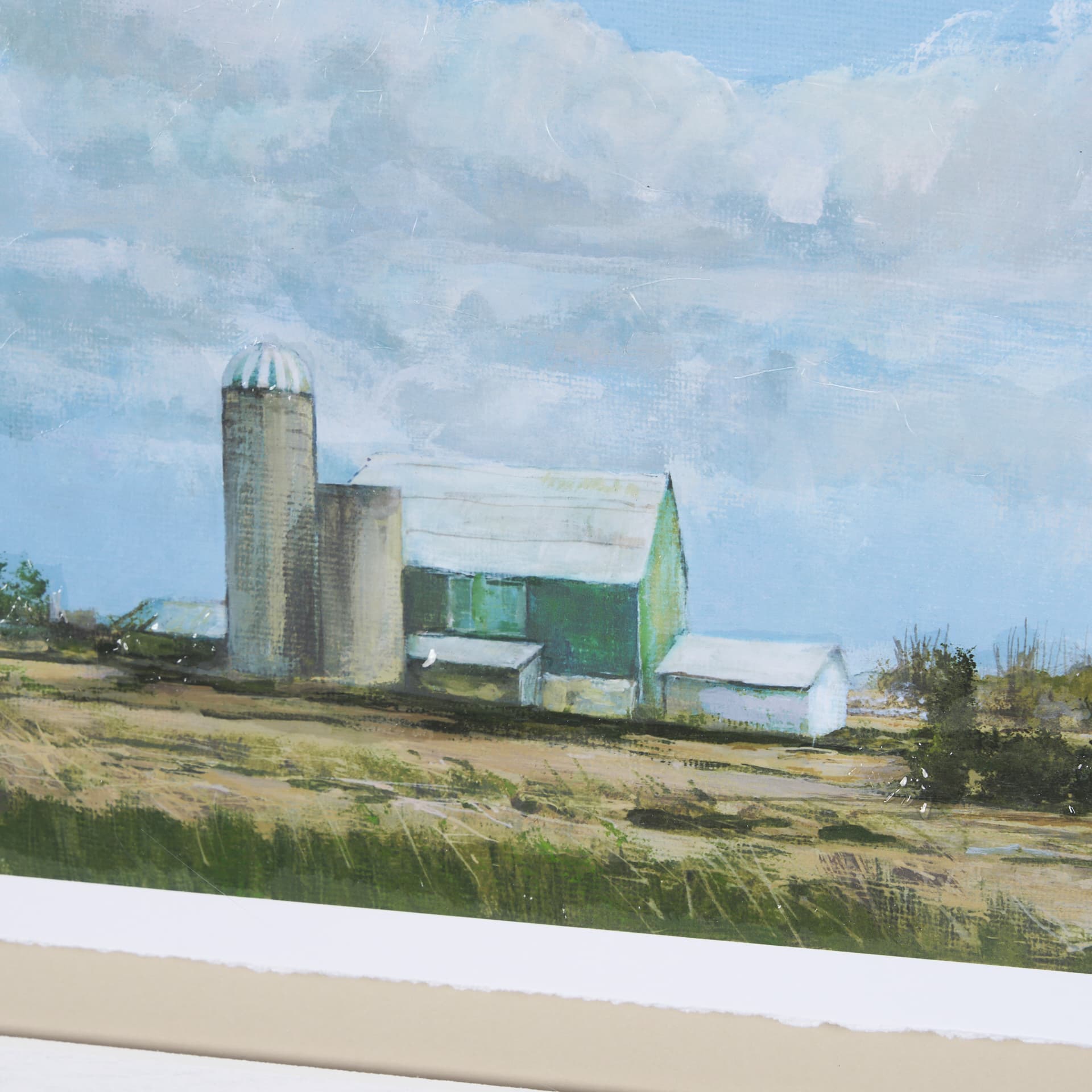 Driving With Mary I by Mercana Studio Hand Embellished Textured Framed Art Print Matted under Glass — product photograph