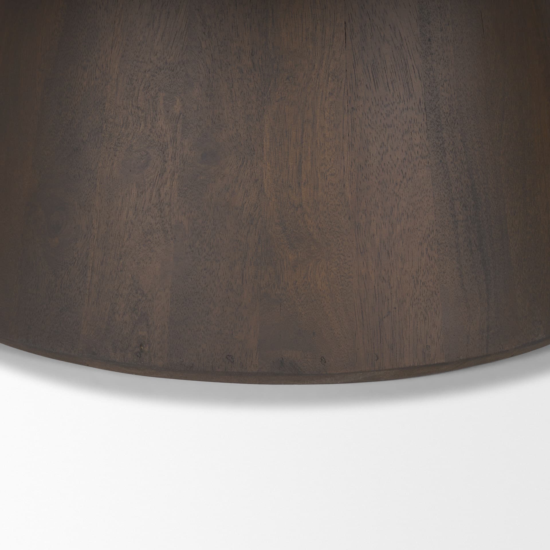 Takoda Dark Brown Wood Tapered Drum Nesting Coffee Tables — product photograph