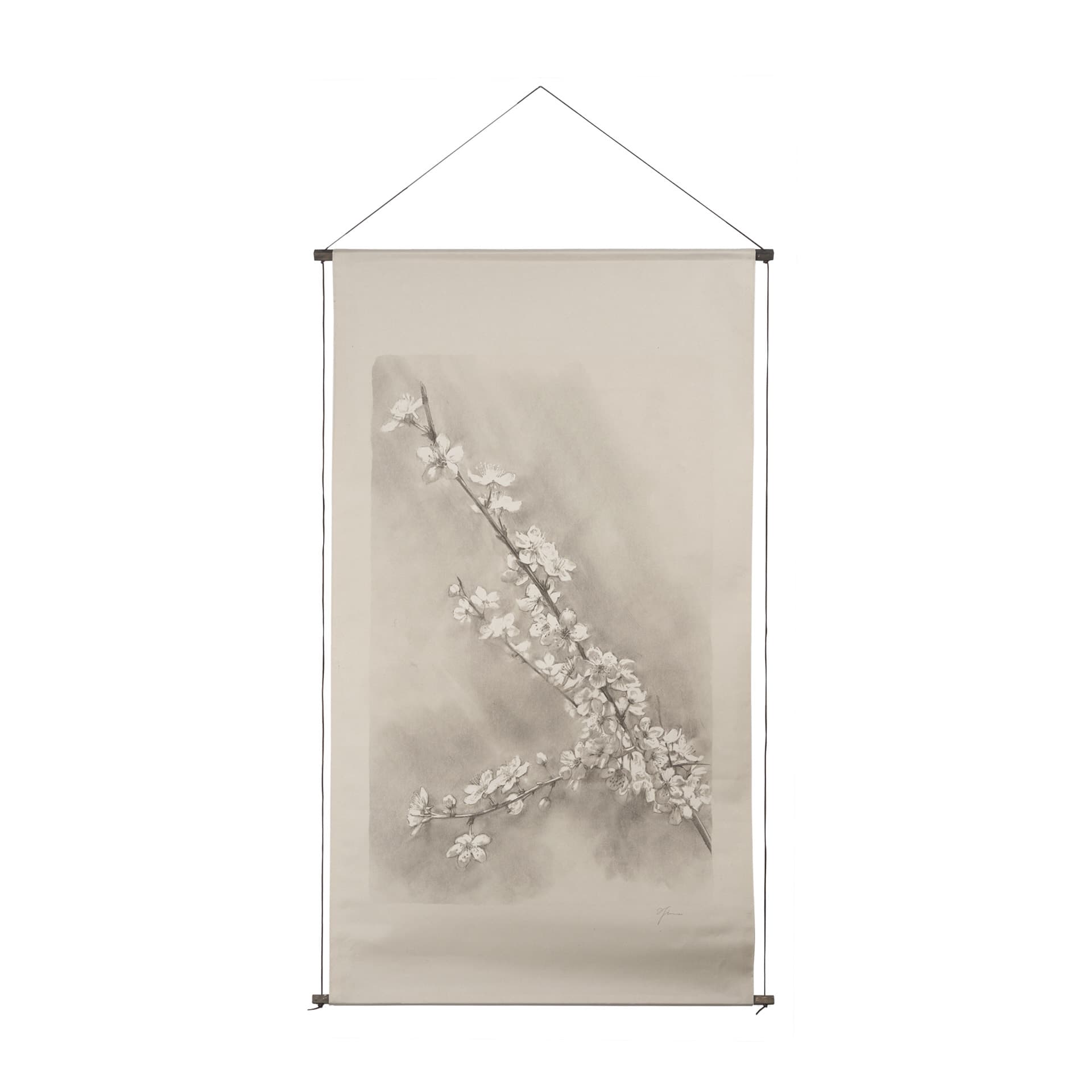 Cherry Blossom Sketch II by Mercana Studio a Hand Embellished Framed Art Print — product photograph