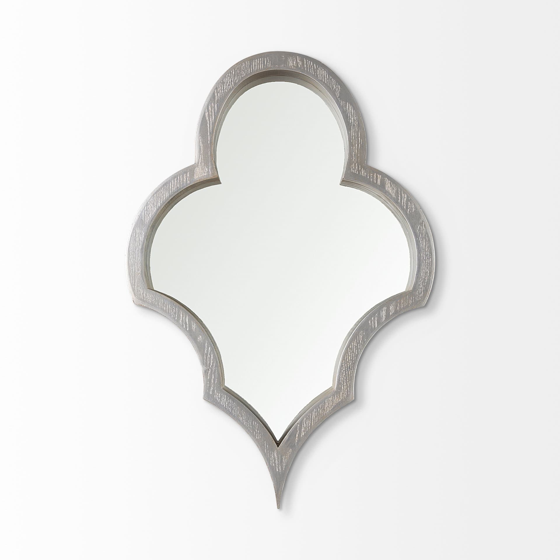 Geneva 23x34 Silver Wood Frame Mirror — product photograph