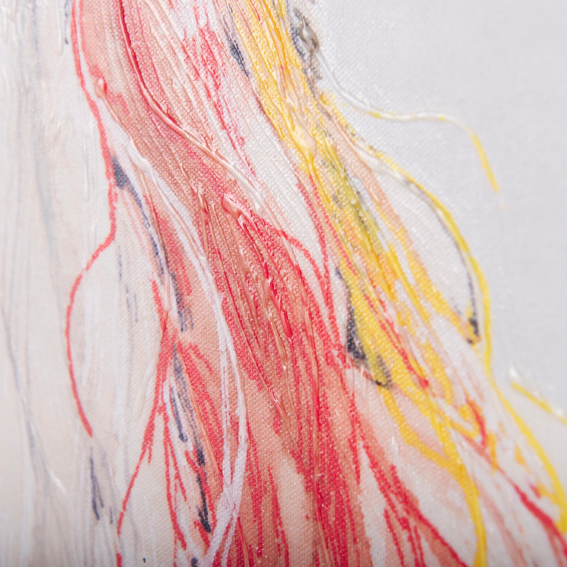 Lama II by Mercana Studio a Hand Embellished Textured Canvas — product photograph