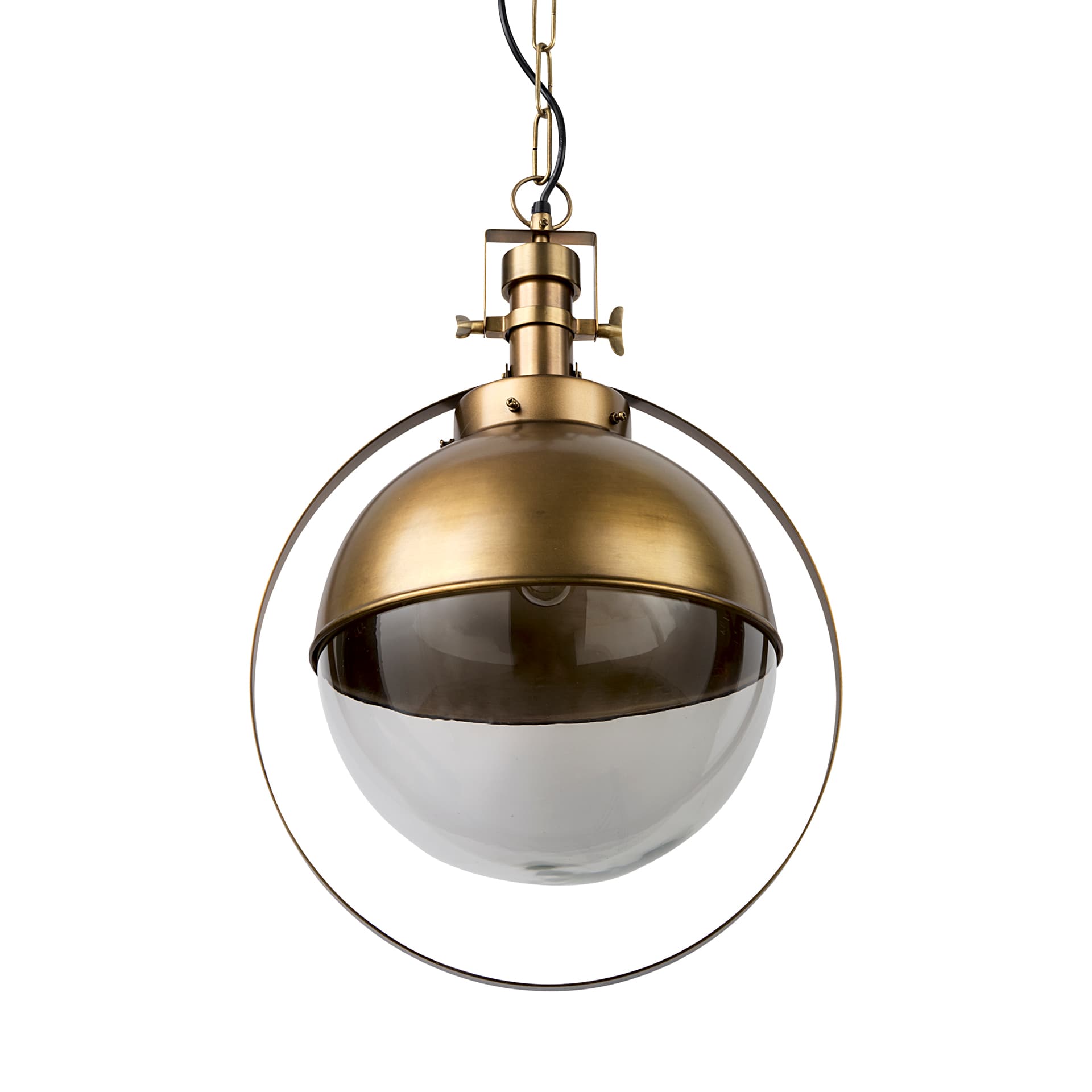 Leighton I 15x20 Gold Toned Metal Spherical Pendant Light — product photograph