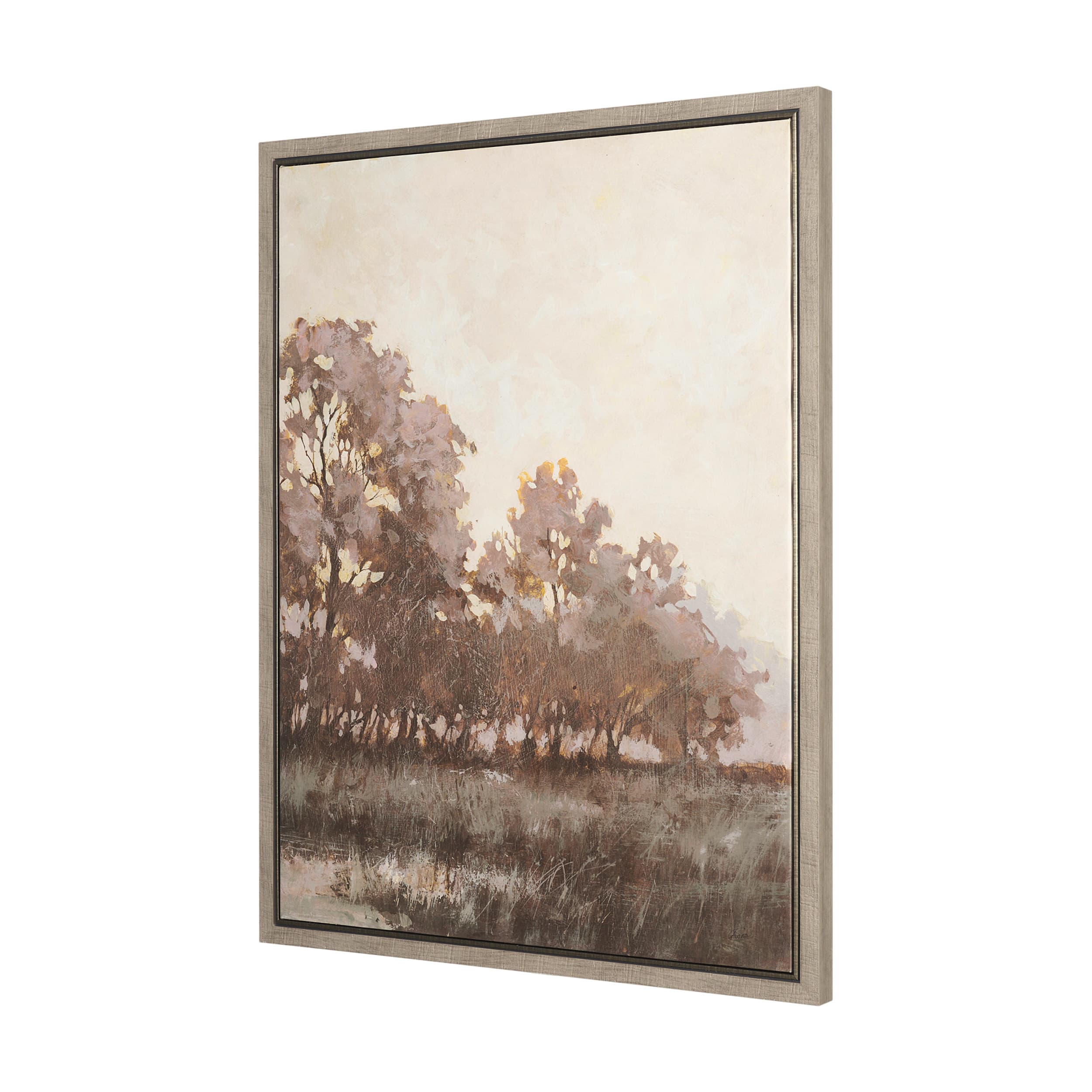 Calm Horizon II by Mercana Studio Hand-Embellished Textured Framed Canvas — product photograph