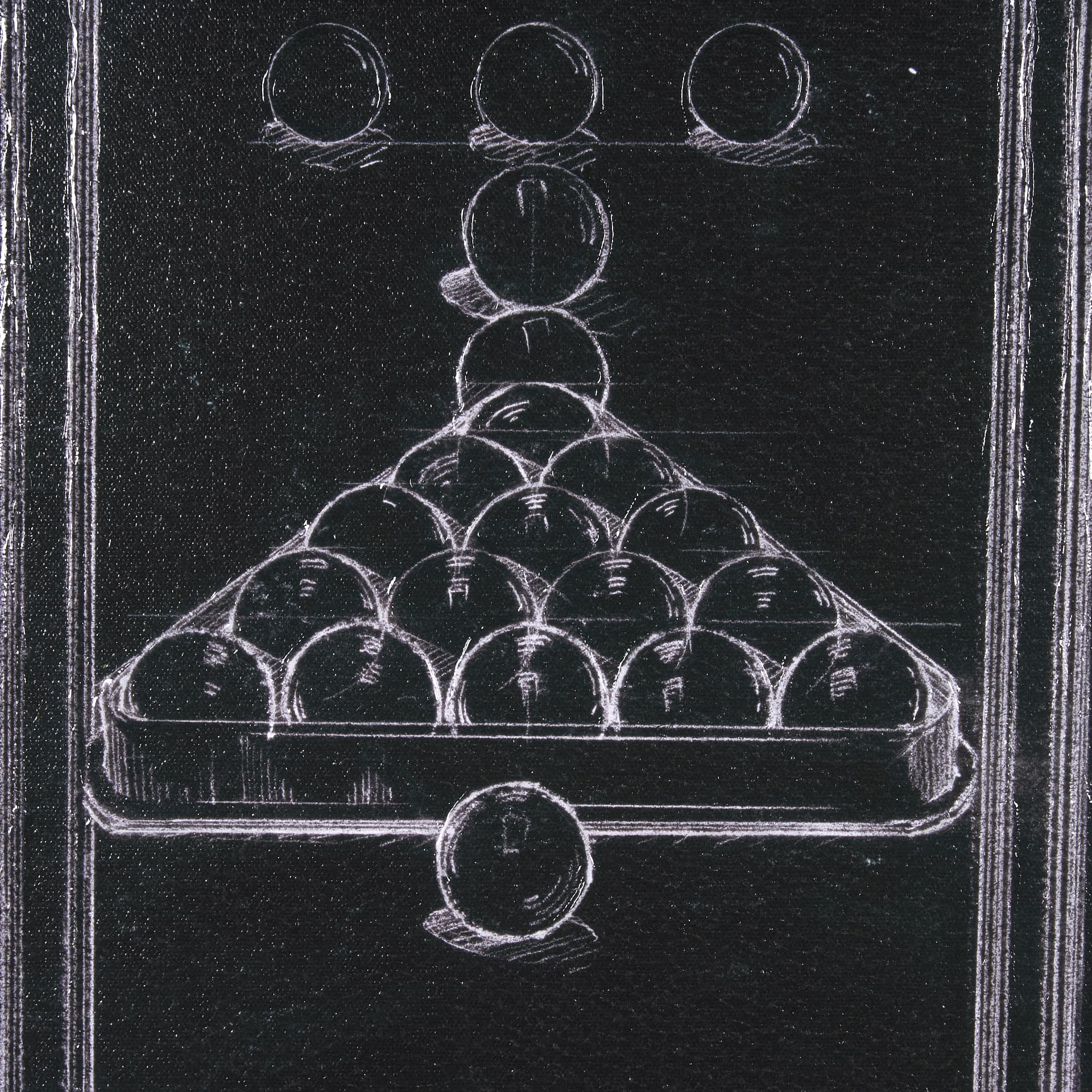 Billiards by Mercana Studio a Hand Embelished Textured Framed Art Print — product photograph