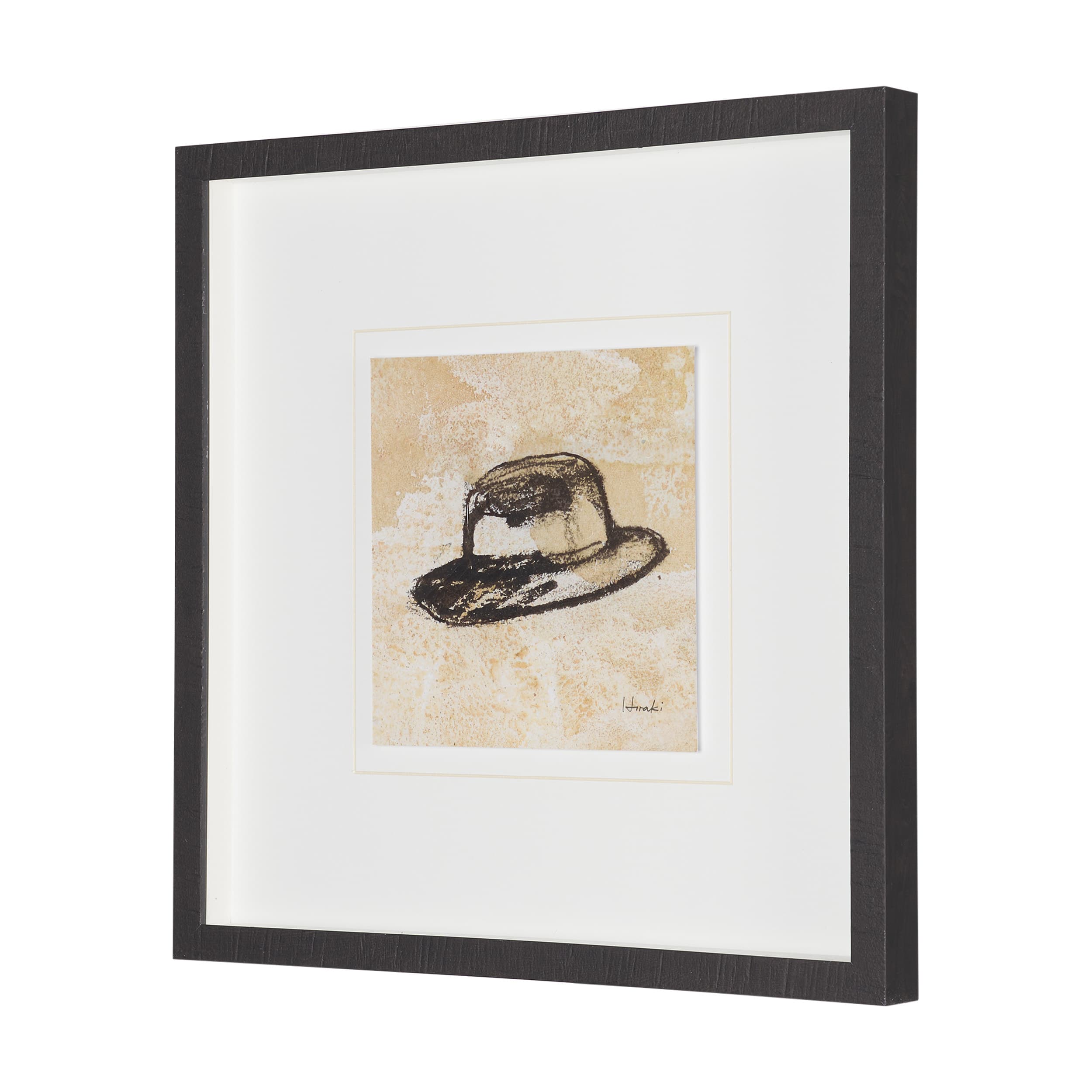 Campaign by Mercana Studio Hand-Embellished Textured Framed Artwork Matted under Glass — product photograph