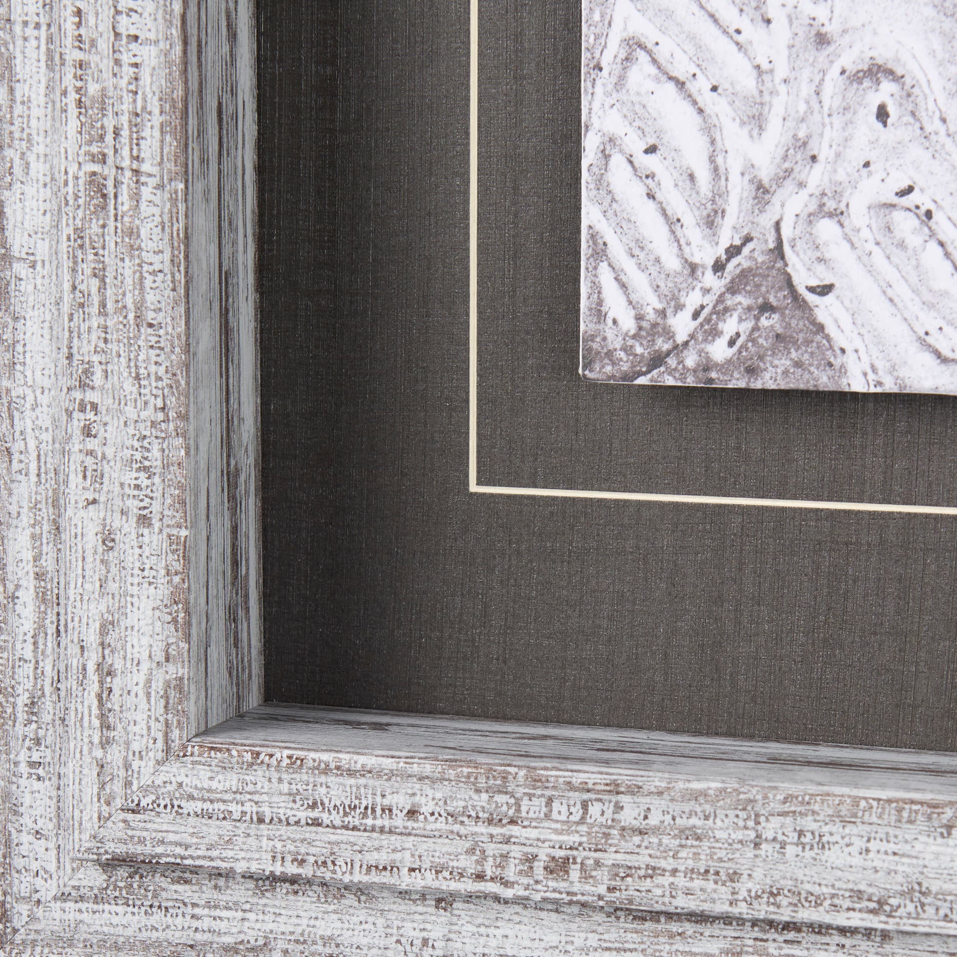 Vintage Tile Collection I by Mercana Studio a Hand Embellished Textured Framed Art Print — product photograph