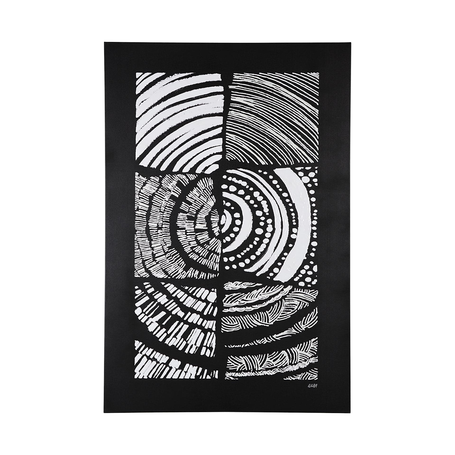 Maze II by Alarm a Hand Embellished Textured Canvas — product photograph