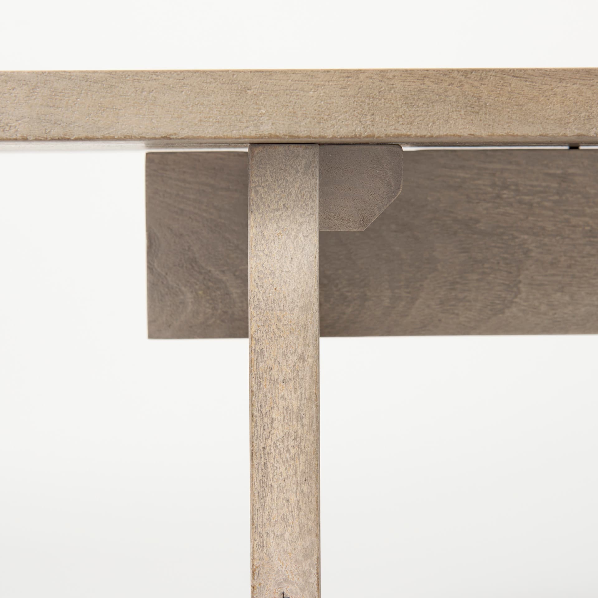 Aida 18H Light Gray Wood Dining Bench — product photograph