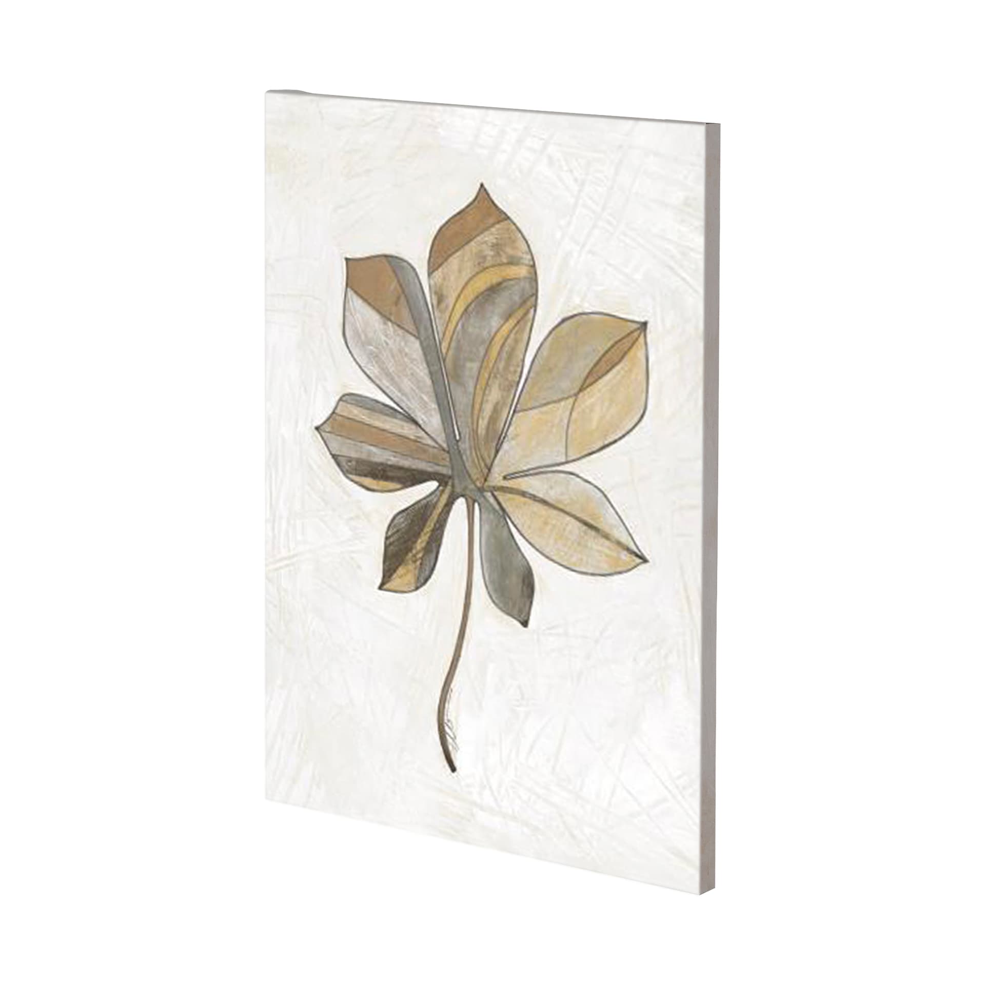 Leafy Patterns 2 by Filippo Ioco a Hand Embellished Textured Canvas — product photograph