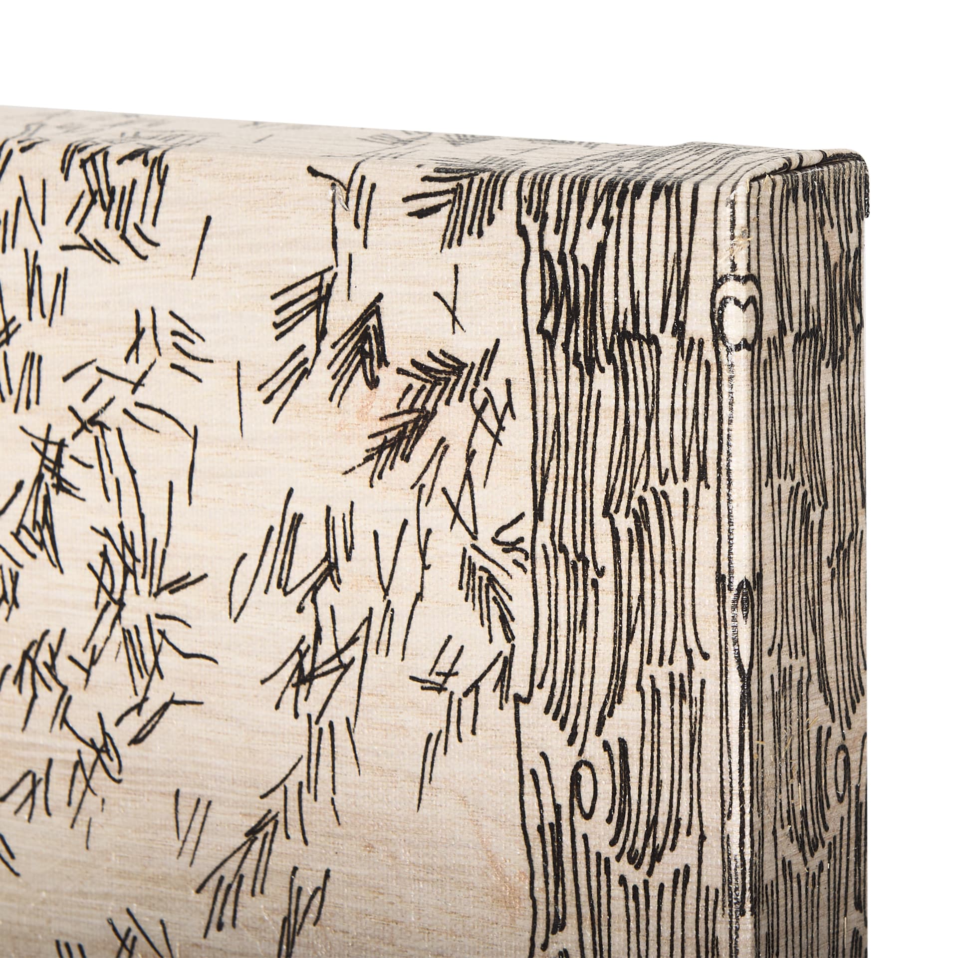 Fireside III by Mercana Studio a Hand Embellished Textured Canvas — product photograph