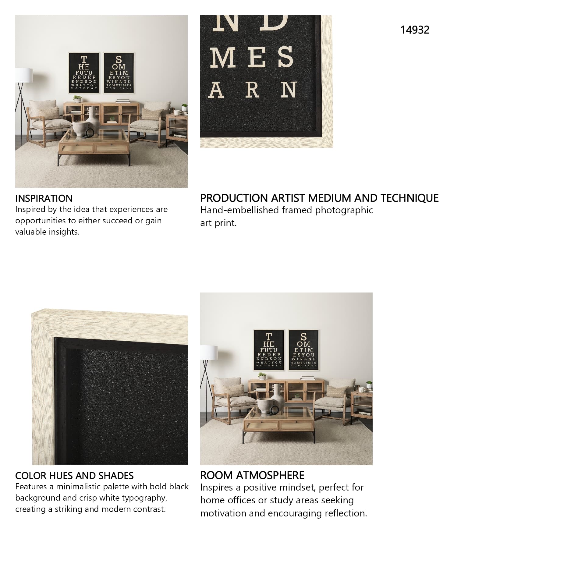 You Win by Mercana Studio a Hand Embelished Textured Framed Art Photograph Matted under Glass — in a styled room