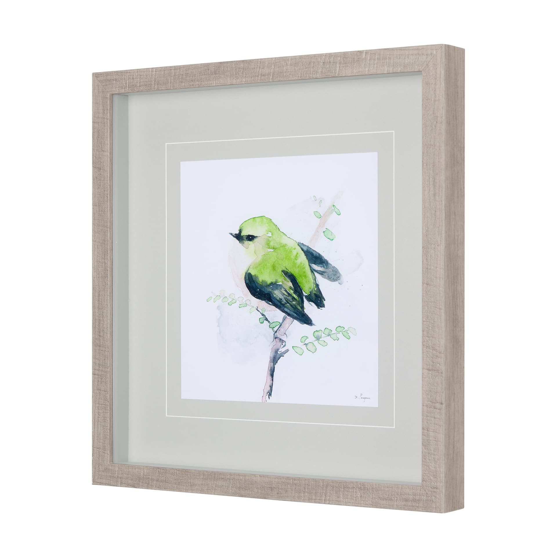 Rifleman III by Mercana Studio a Hand Embellished Textured Framed Art Print Matted under Glass — product photograph