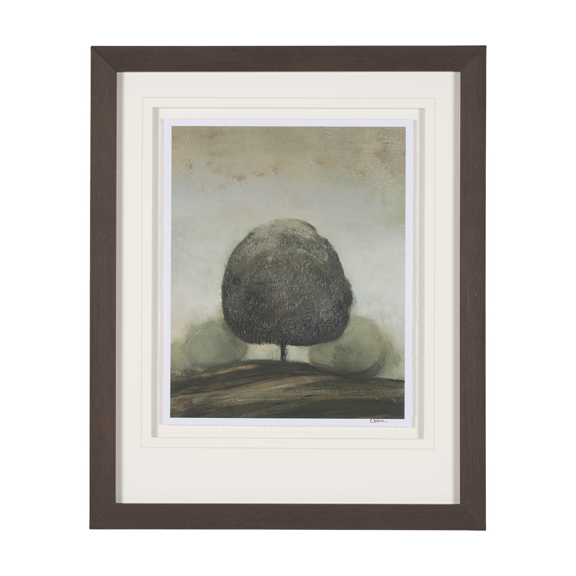 Secret Garden II by Mercana Studio a Hand Embellished Textured Framed Art Print Matted under Glass — product photograph