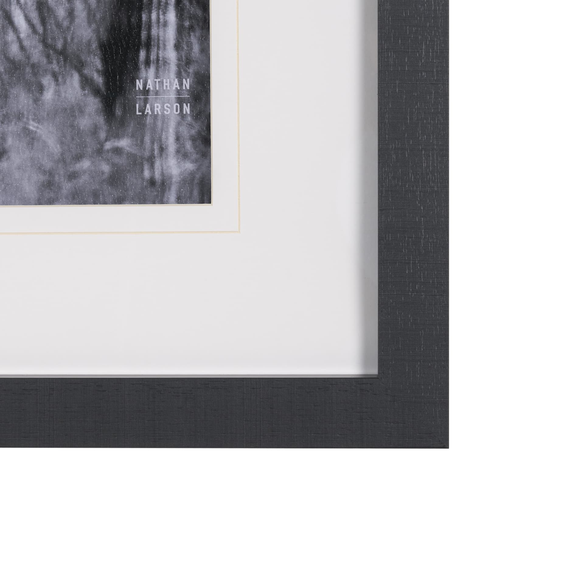 American Borderlands by Nathan Larson Hand Embelished Textured Framed Photo Art Print Matted under G — product photograph